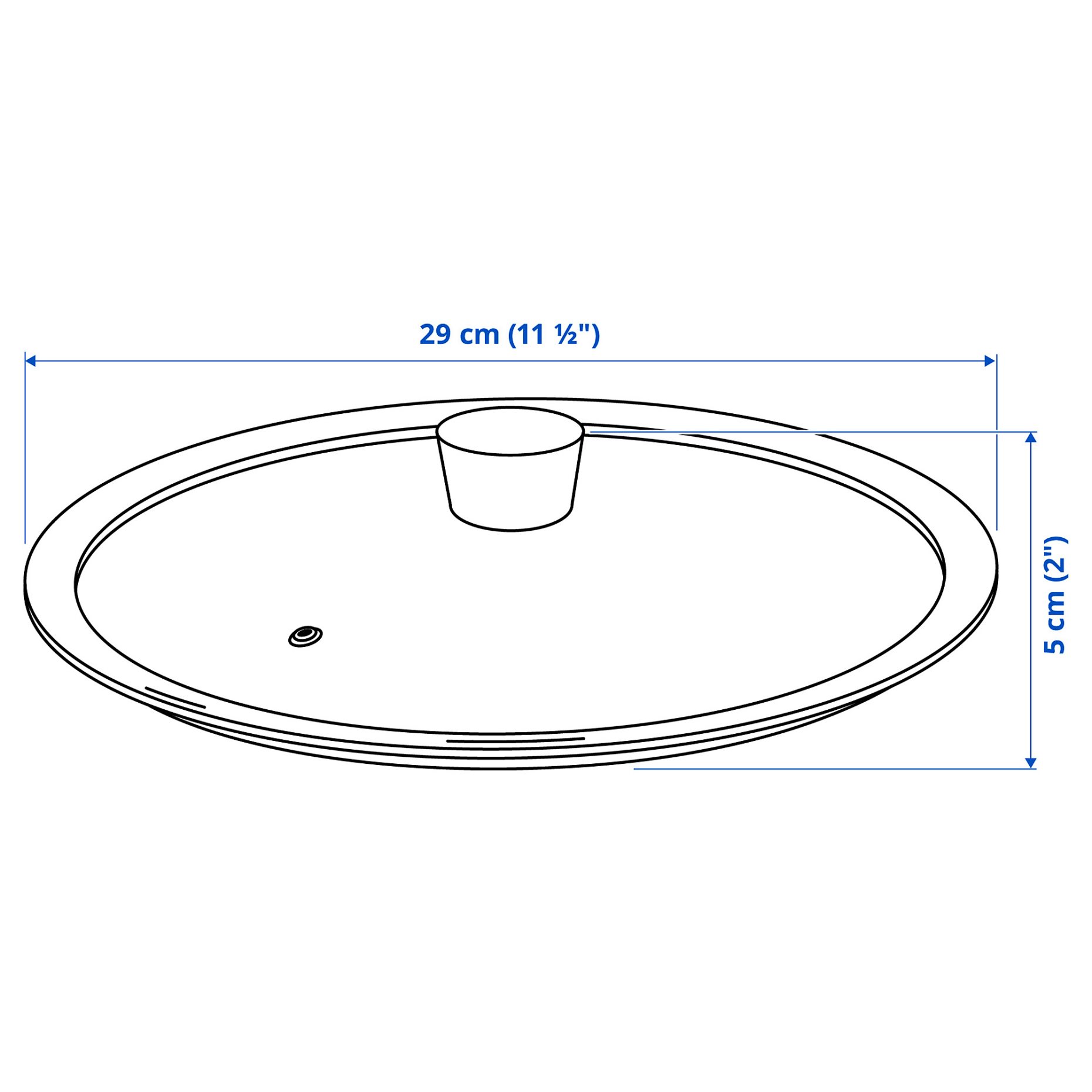 KLOCKREN, pan lid, 29 cm, 204.492.06