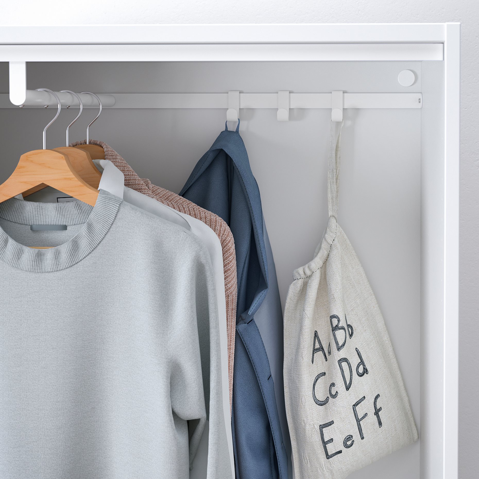 HJÄLPA, clothes rail, 80x40 cm, 204.502.14