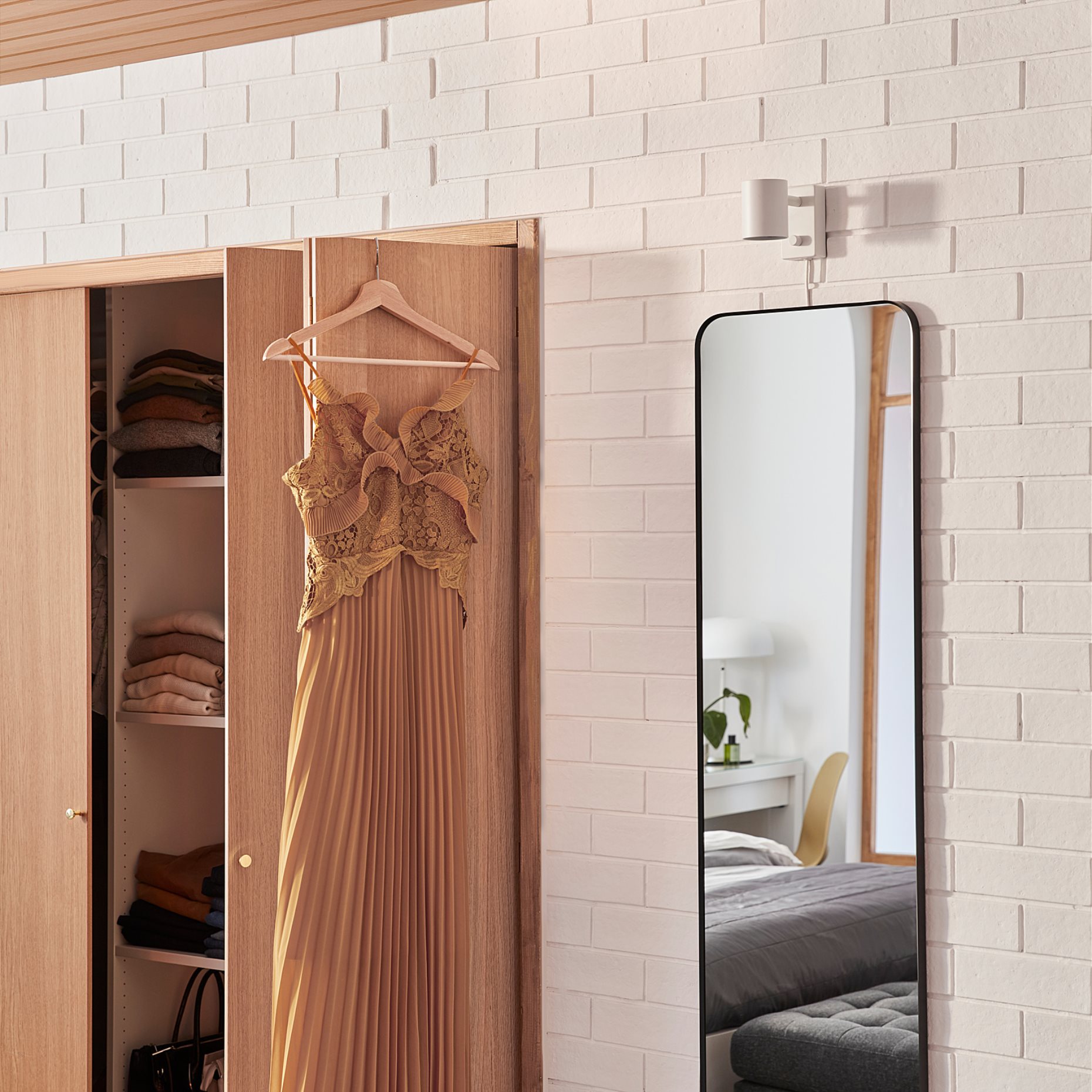 LINDBYN, καθρέφτης, 40x130 cm, 204.586.15