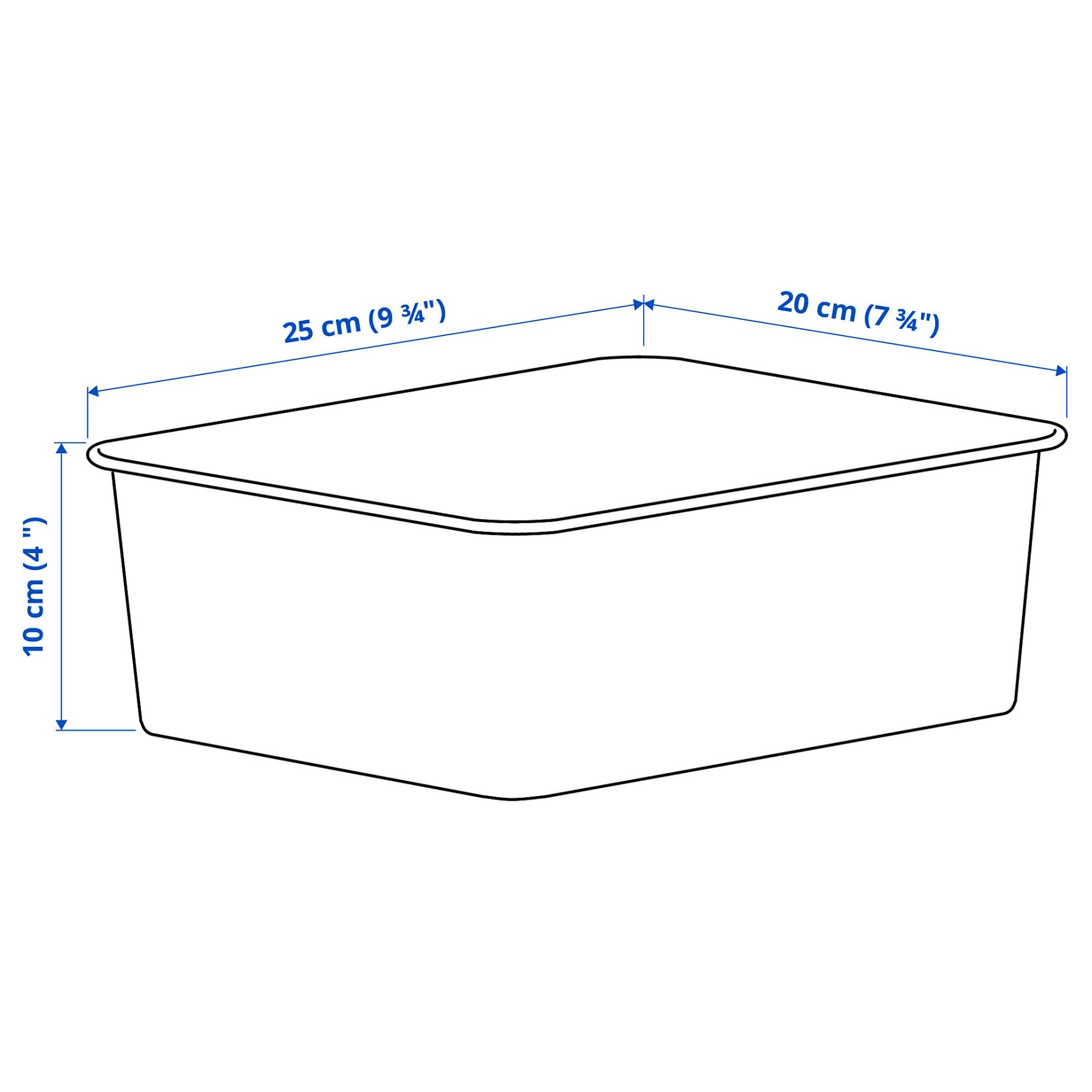 NOJIG, box/plastic, 20x25x10 cm, 204.681.05
