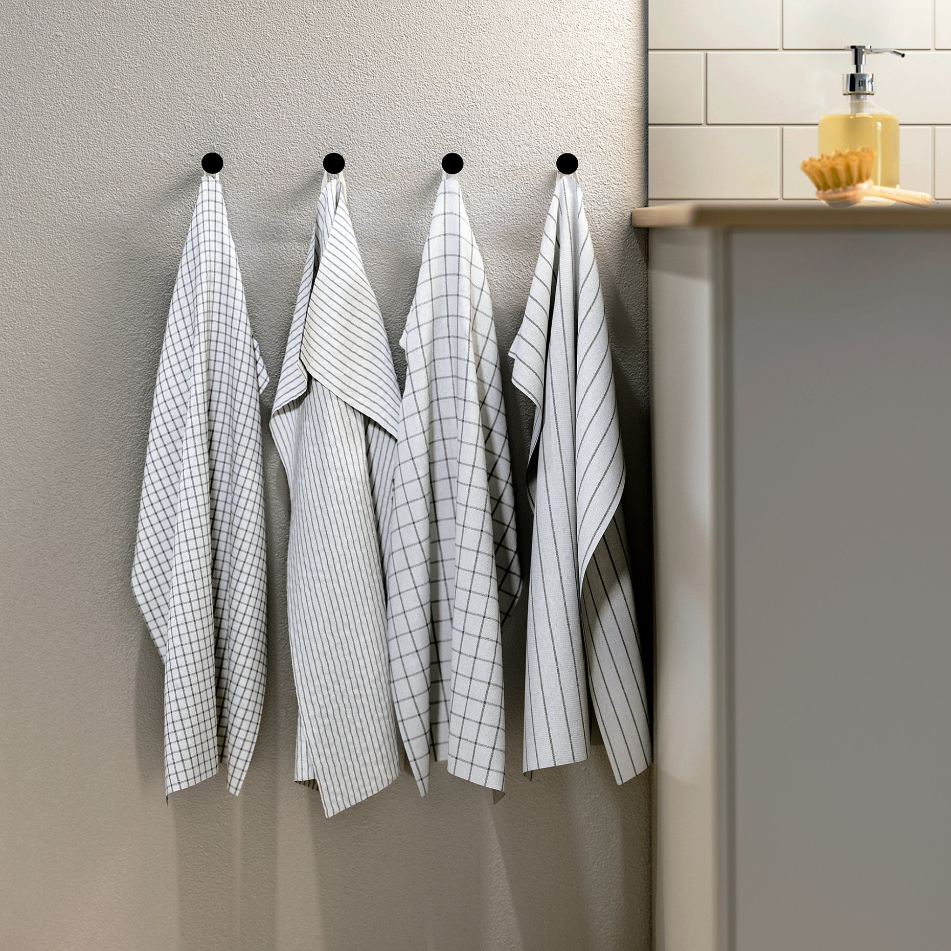RINNIG, tea towel/4 pack, 45x60 cm, 204.763.46