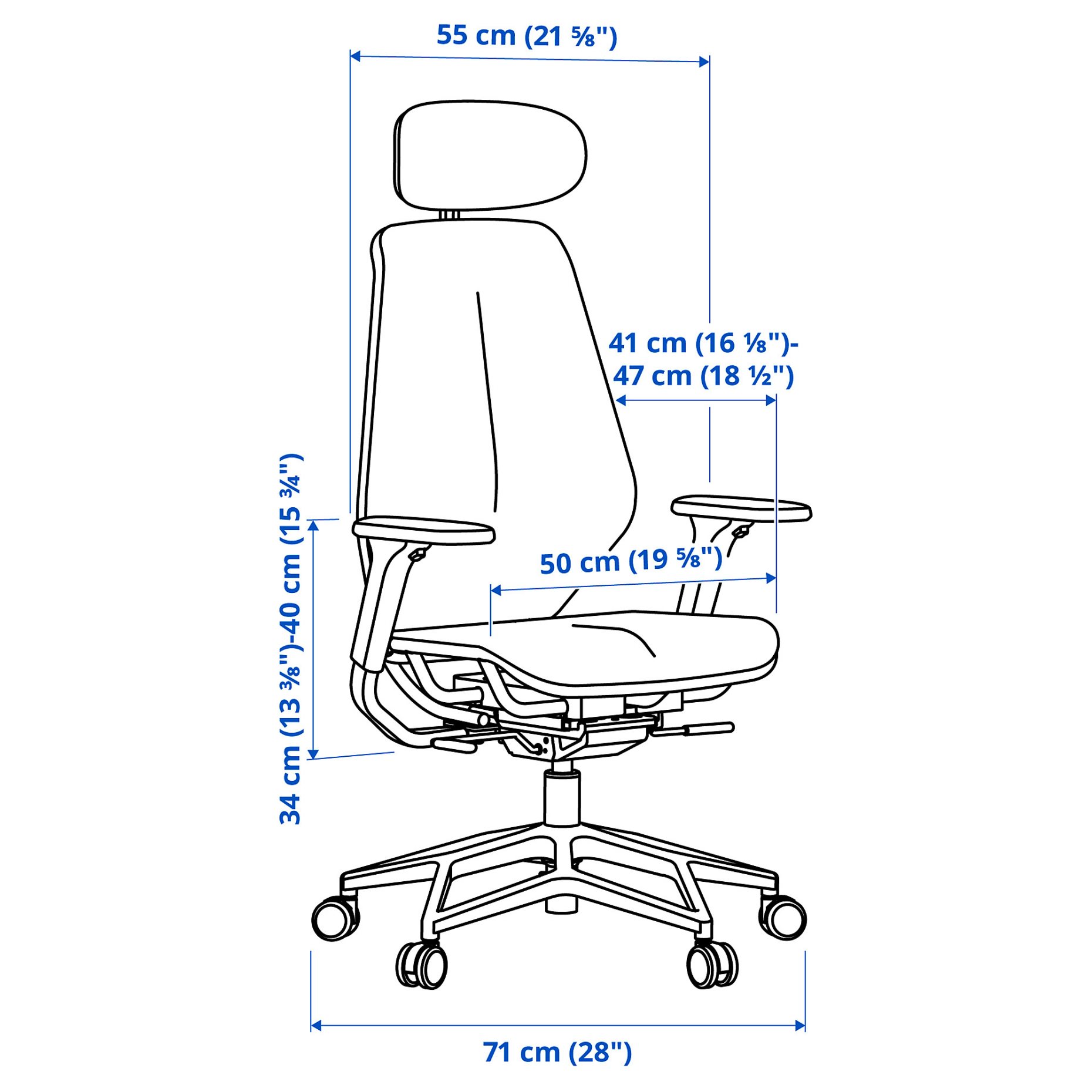 STYRSPEL, gaming chair, 205.220.32