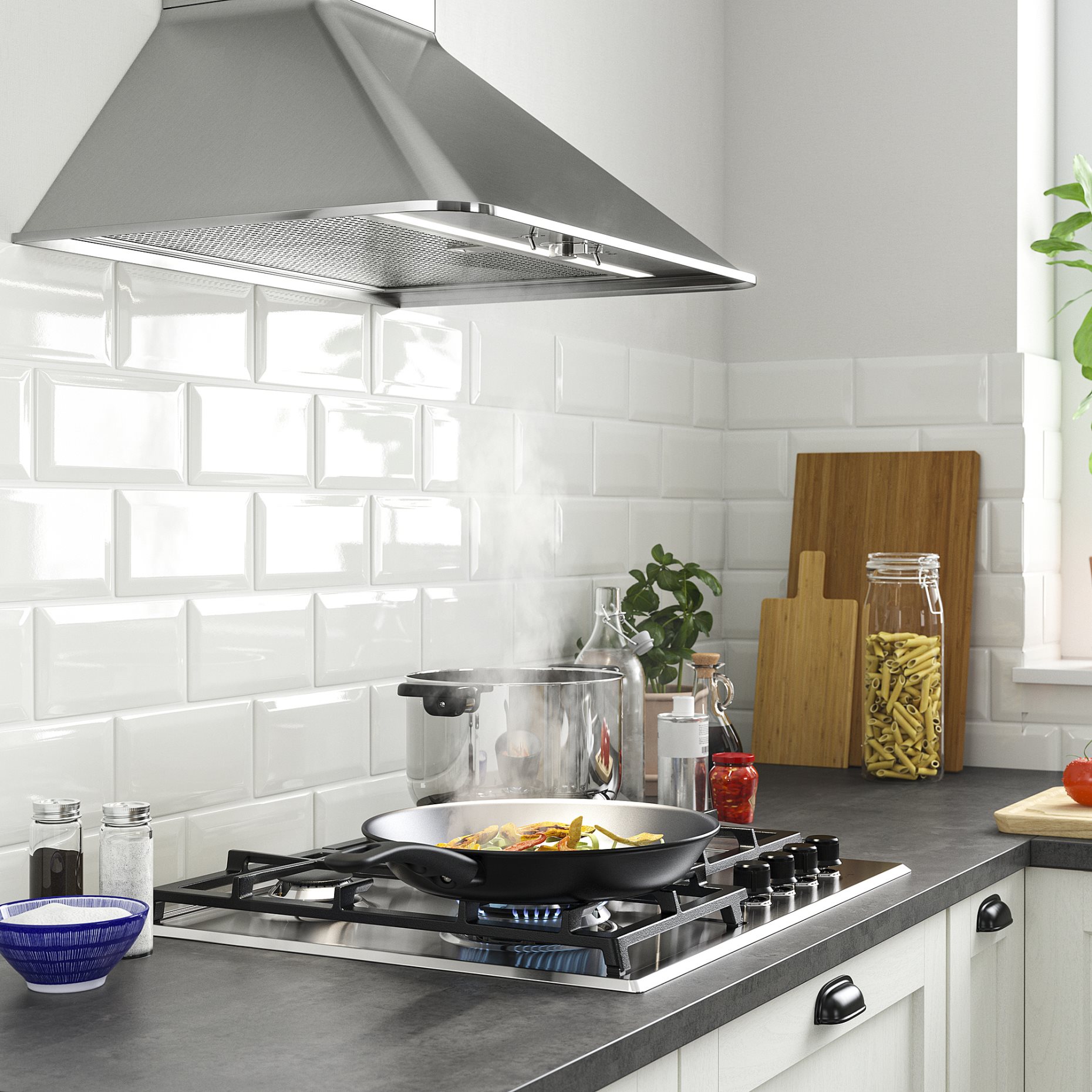SKÅLAN, εστία υγραερίου/IKEA 300, 59 cm, 205.234.23