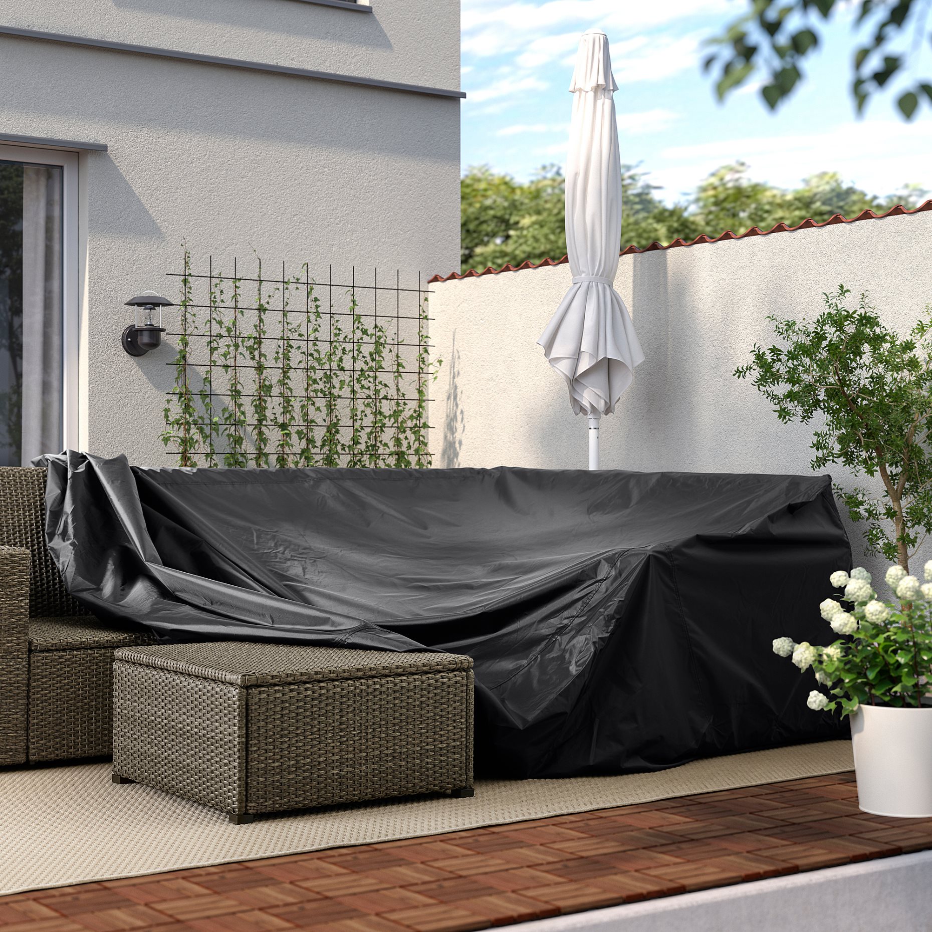 TOSTERÖ, cover for outdoor furniture, 220x220 cm, 205.323.09