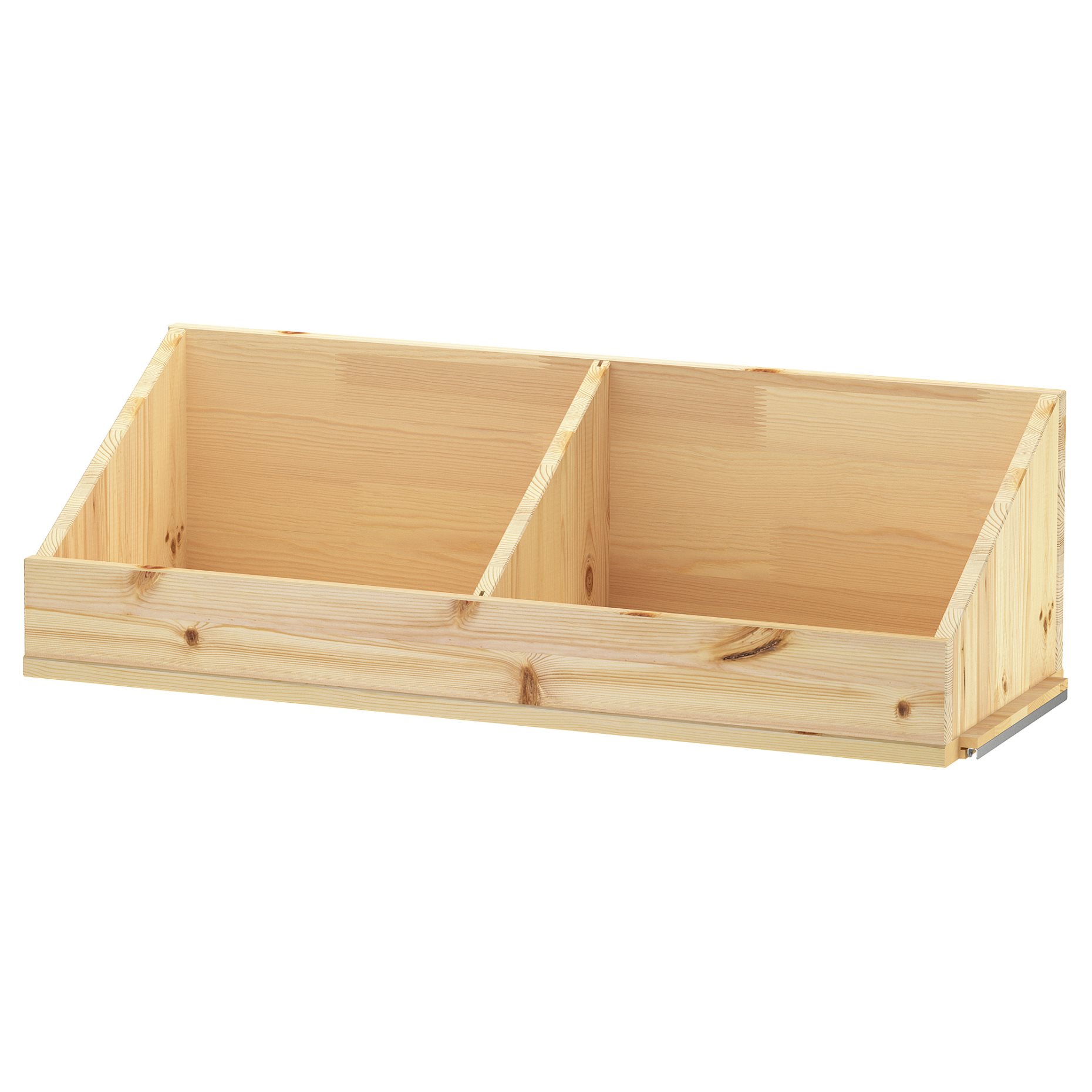 IVAR, box shelf with divider, 83x30x25 cm, 205.963.82