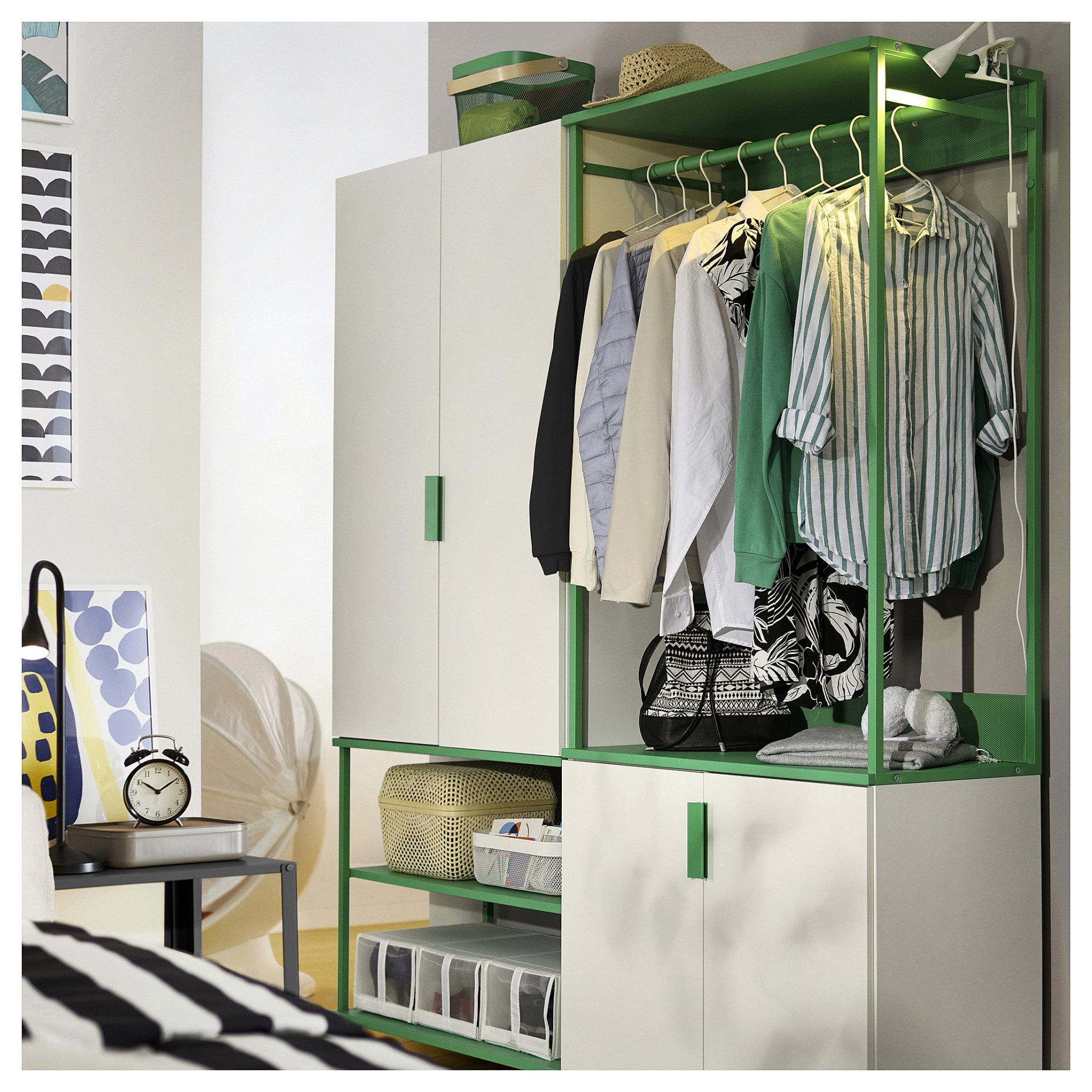PLATSA, open clothes hanging unit, 80x40x120 cm, 206.034.29