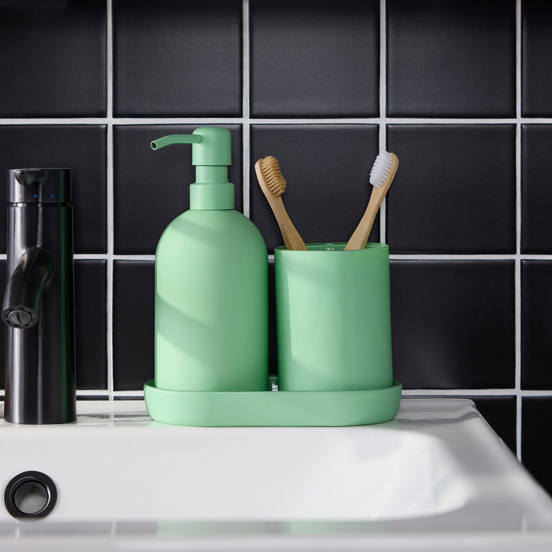 GANSJÖN, 3-piece bathroom set, 206.054.47