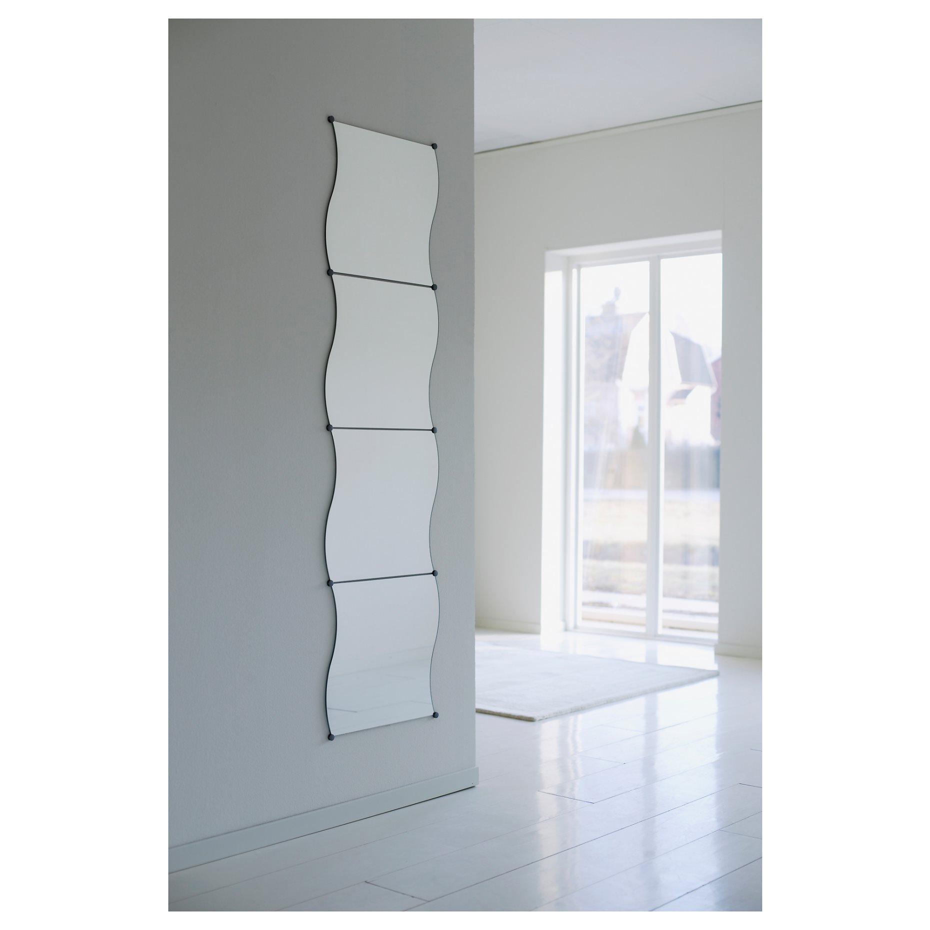 KRABB, mirror/4 pack, 44x40 cm, 251.625.00