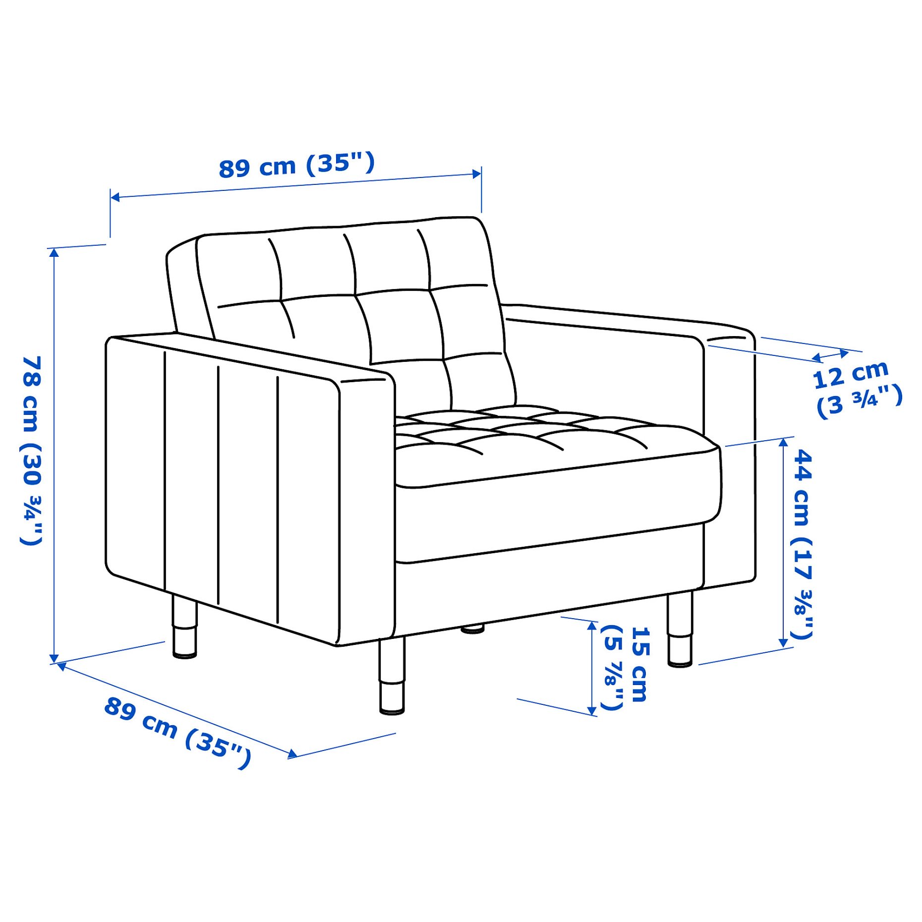 LANDSKRONA, armchair, 292.697.19