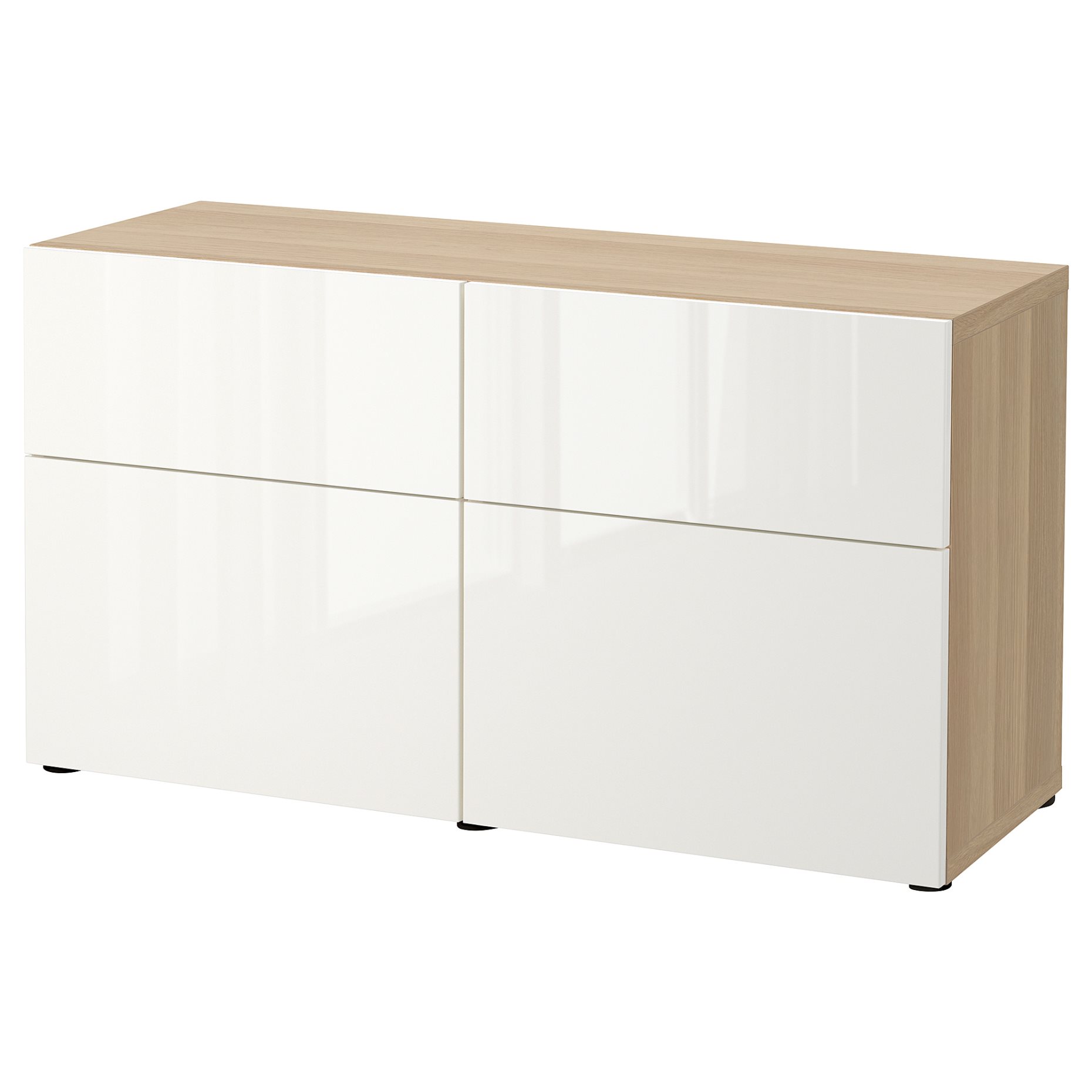 BESTÅ, storage combination with doors/drawers soft-closing, 120x42x65 cm, 293.248.05