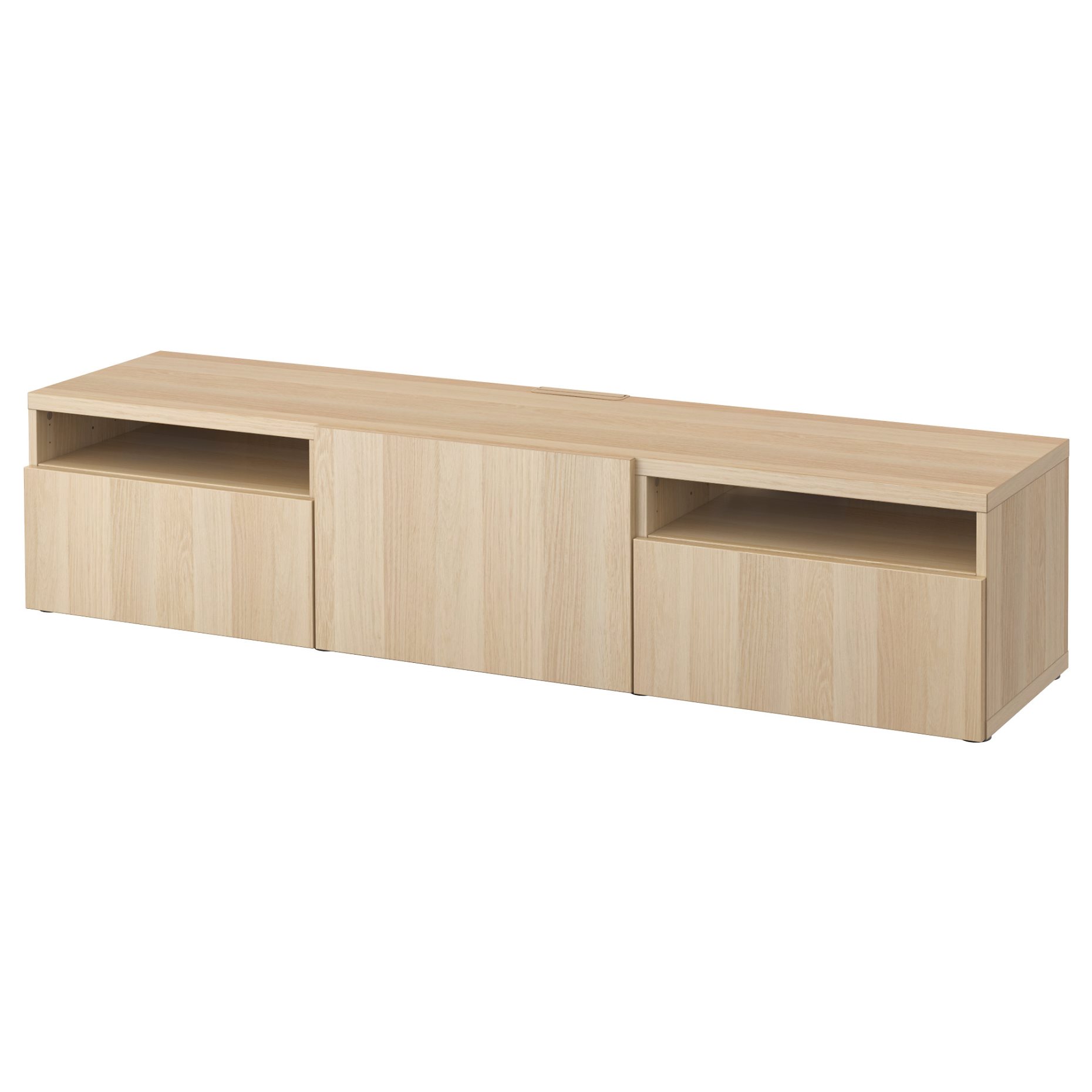 BESTÅ, TV bench with door/drawers soft closing, 180x42x39 cm, 293.284.22