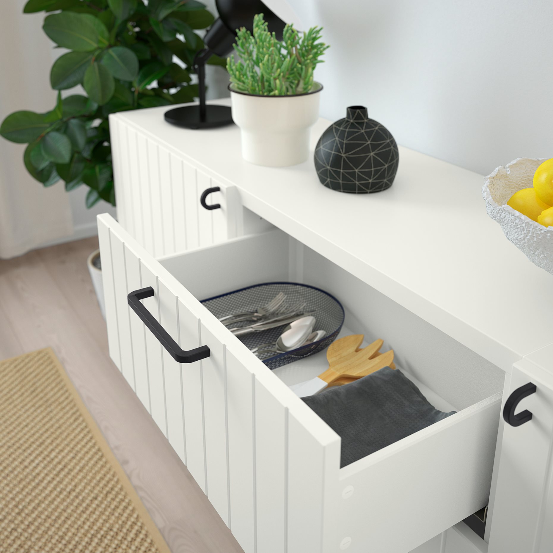 BESTÅ, storage combination with drawers soft-closing, 180x42x74 cm, 293.849.17
