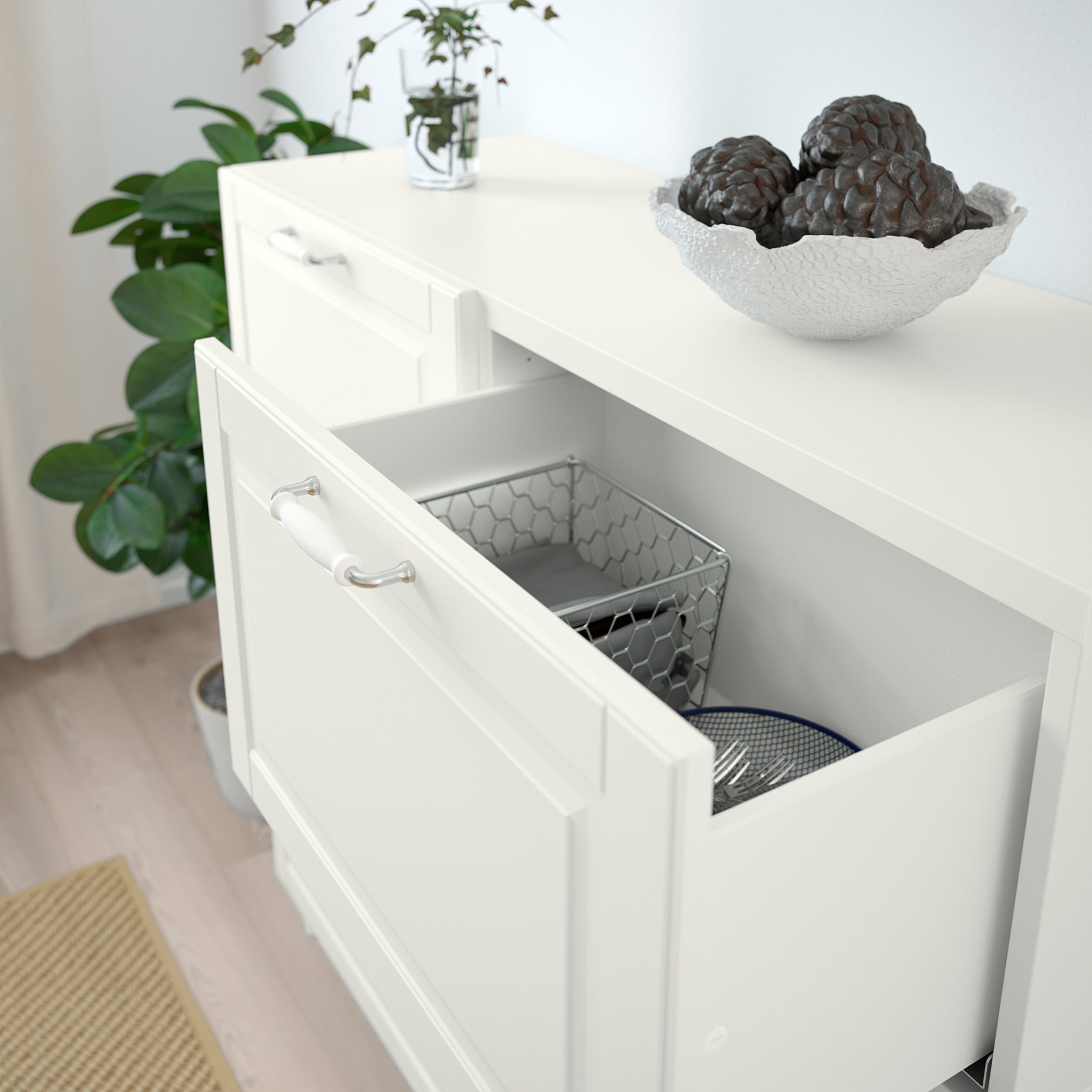 BESTÅ, σύνθεση αποθήκευσης με πόρτες/συρτάρια ανοίγματος με πίεση, 120x42x213 cm, 293.992.21