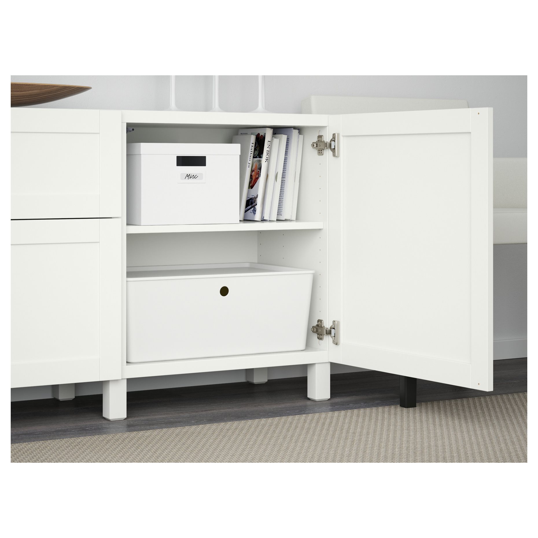 BESTÅ, storage combination with drawers push open, 180x42x74 cm, 294.127.22