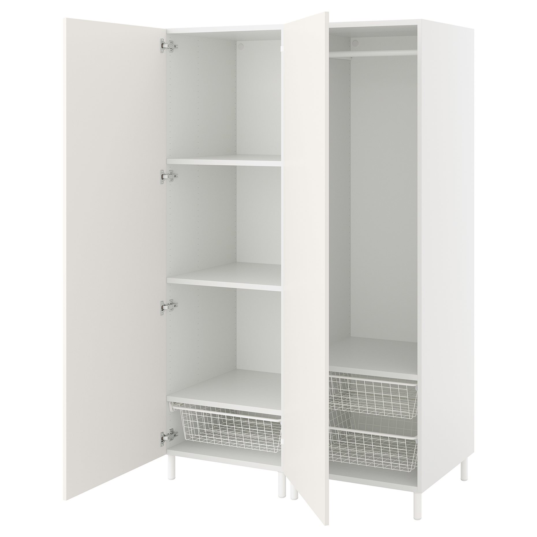 PLATSA, wardrobe with 2 doors, 120X57X191, 294.243.72