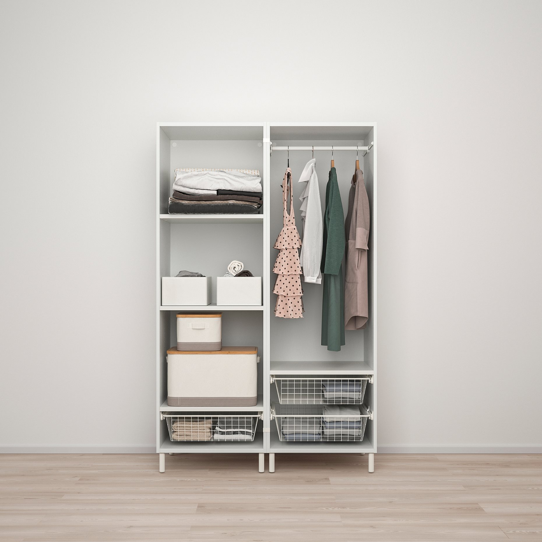 PLATSA, wardrobe with 2 doors, 120X57X191, 294.243.72