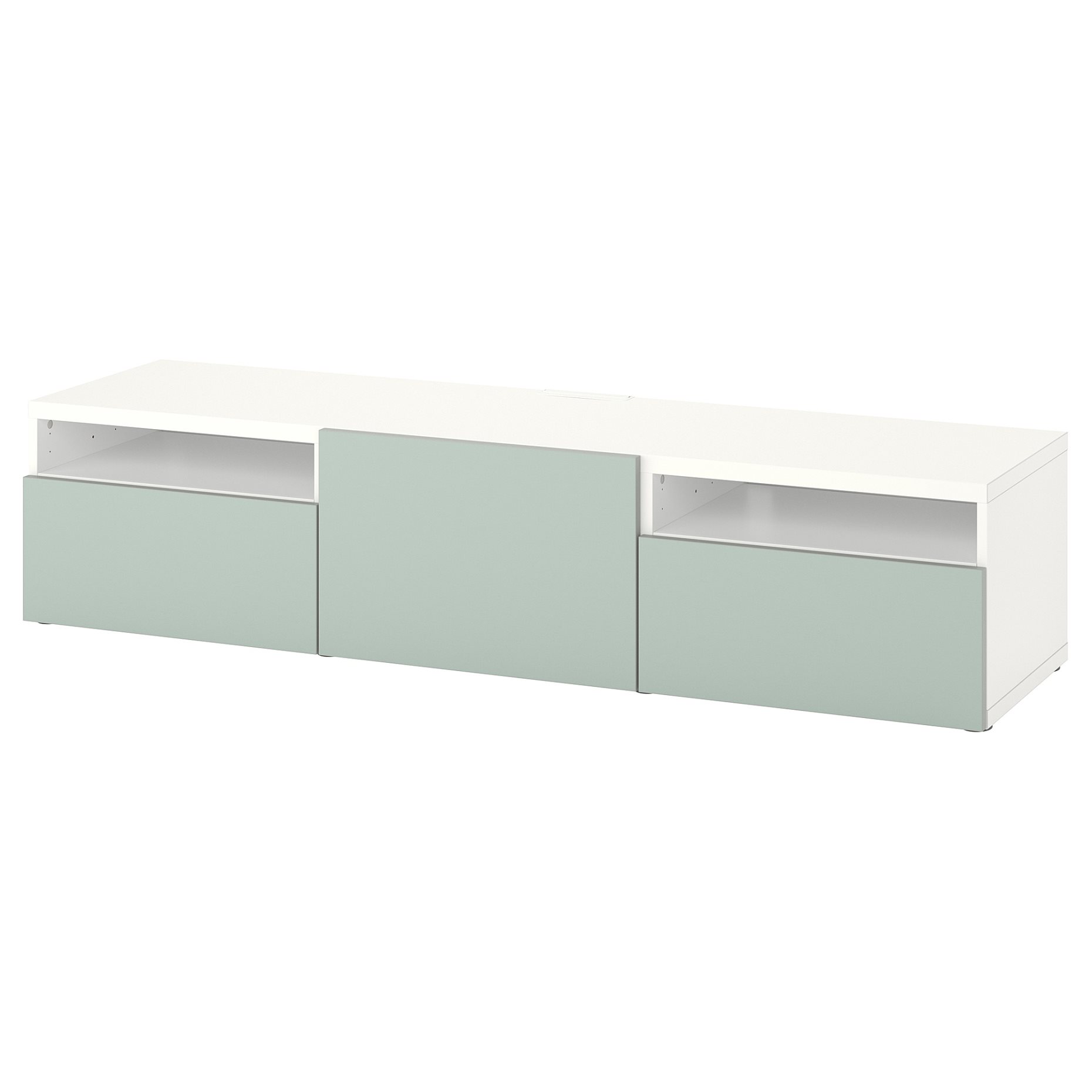 BESTÅ, TV bench with door/drawers push open, 180x42x39 cm, 294.324.71