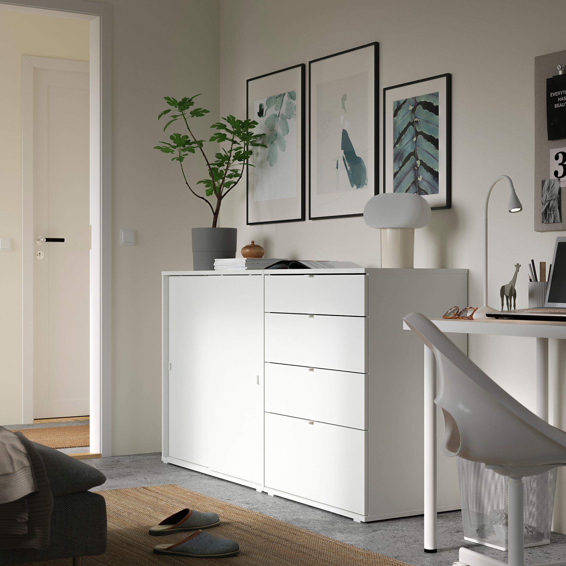 VIHALS, storage combination, 165x47x90 cm, 294.421.73