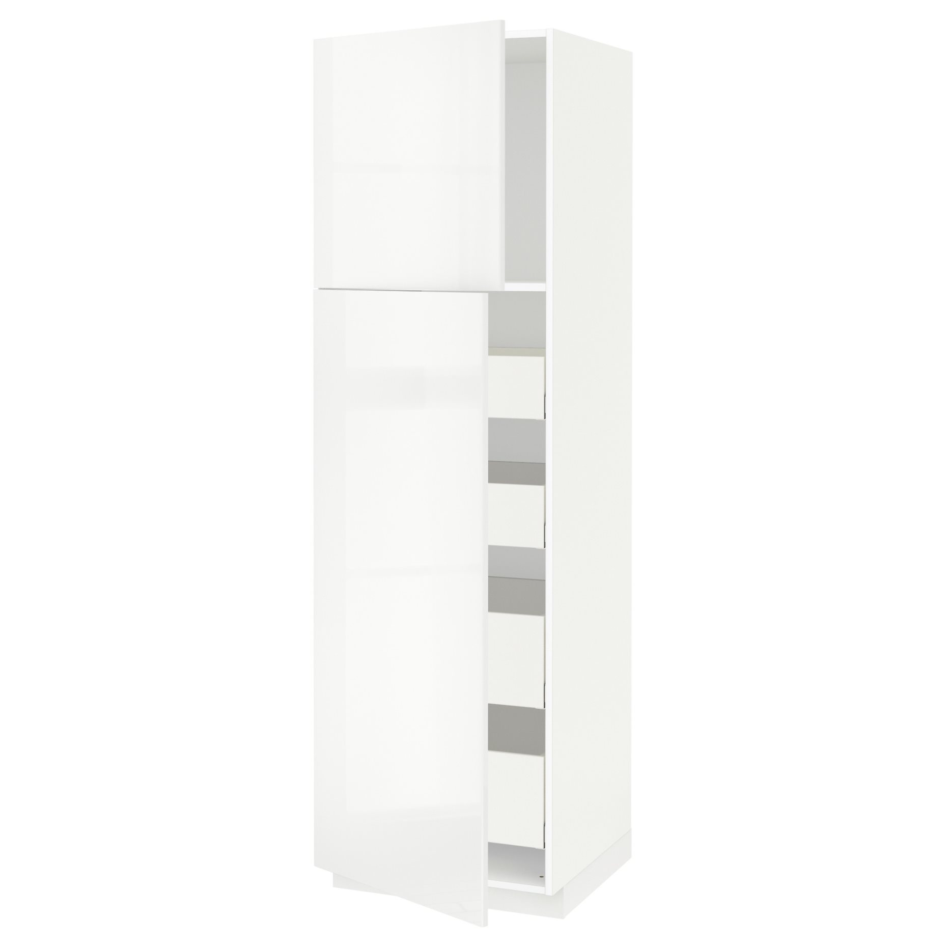 METOD, high cabinet with 2 doors/4 drawers, 60x60x200 cm, 294.656.64