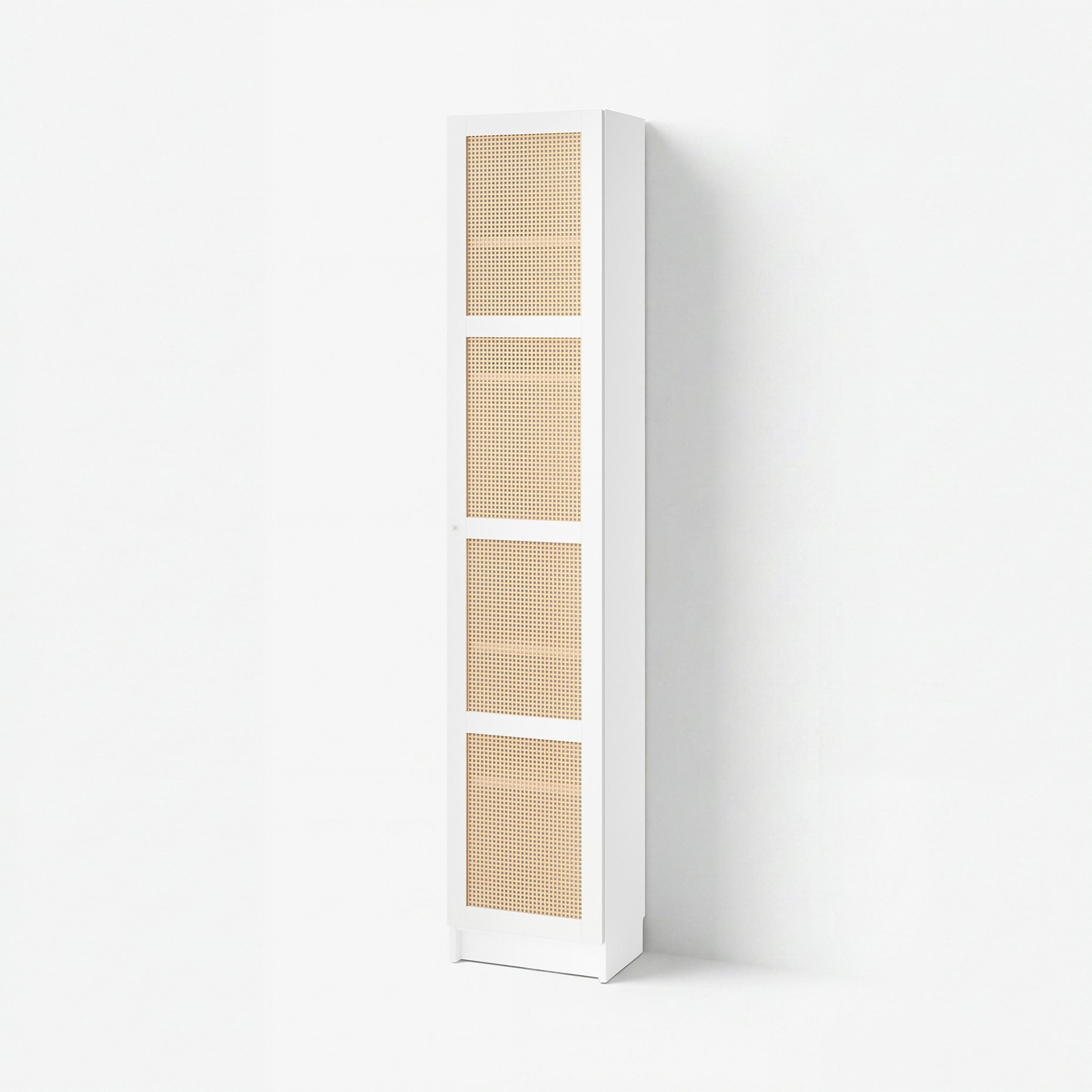 BILLY/HOGADAL, bookcase with door, 40x30x202 cm, 295.624.91
