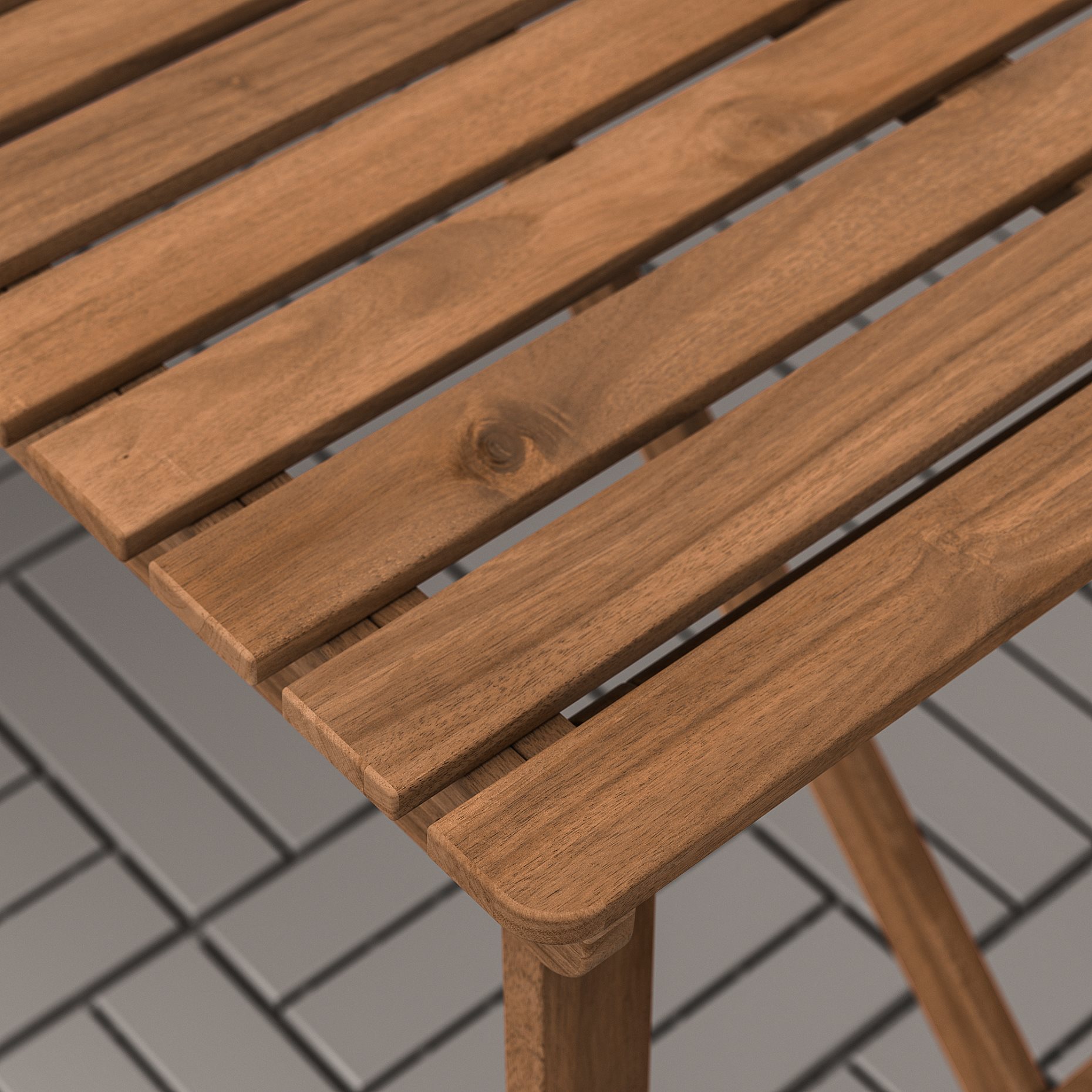 ASKHOLMEN, table and 4 chrairs/foldable/outdoor, 143x75 cm, 295.753.18