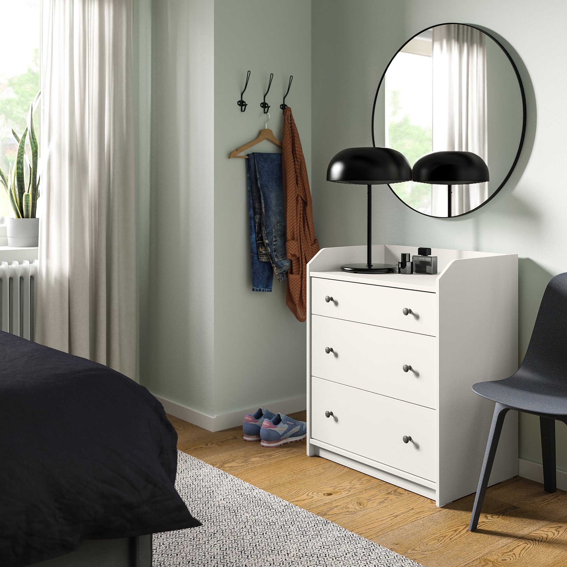 HAUGA, bedroom furniture, set of 2, 296.116.51