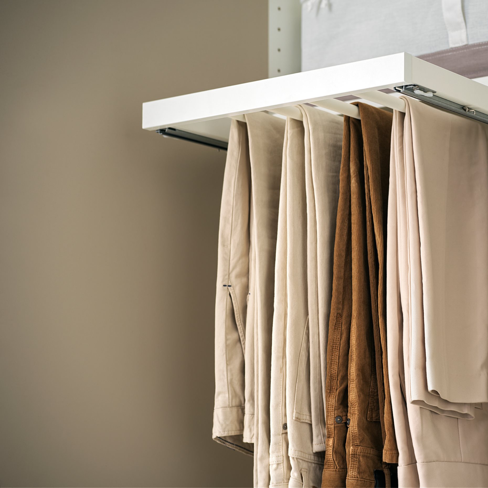 KOMPLEMENT, pull-out trouser hanger, 50x58 cm, 304.465.37