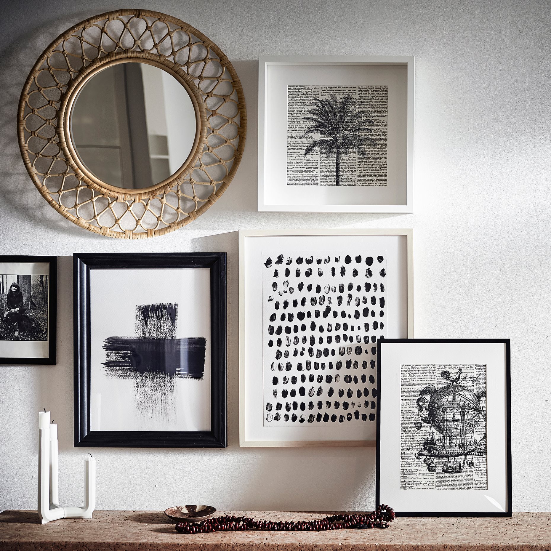 GRINSBOL, mirror, 55 cm, 305.184.64