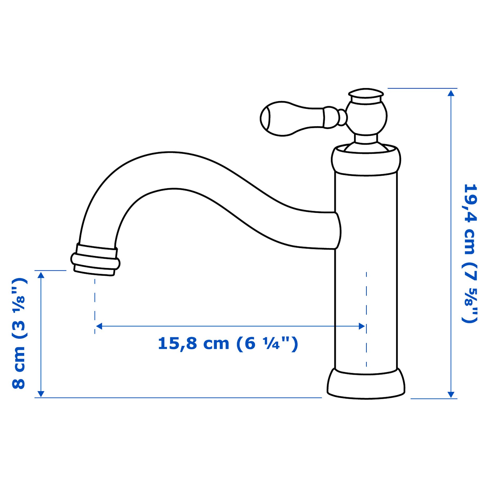 HAMNSKÄR, wash-basin mixer tap, 305.320.59
