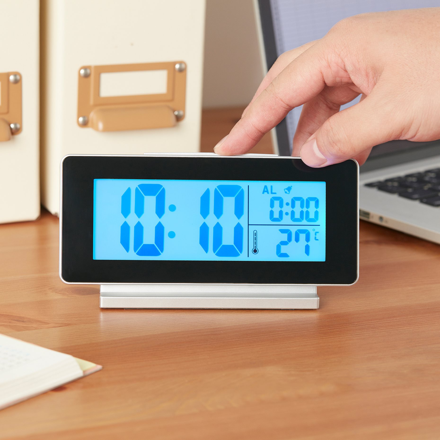 FILMIS, clock/thermometer/alarm, 16.5x9 cm, 305.408.27