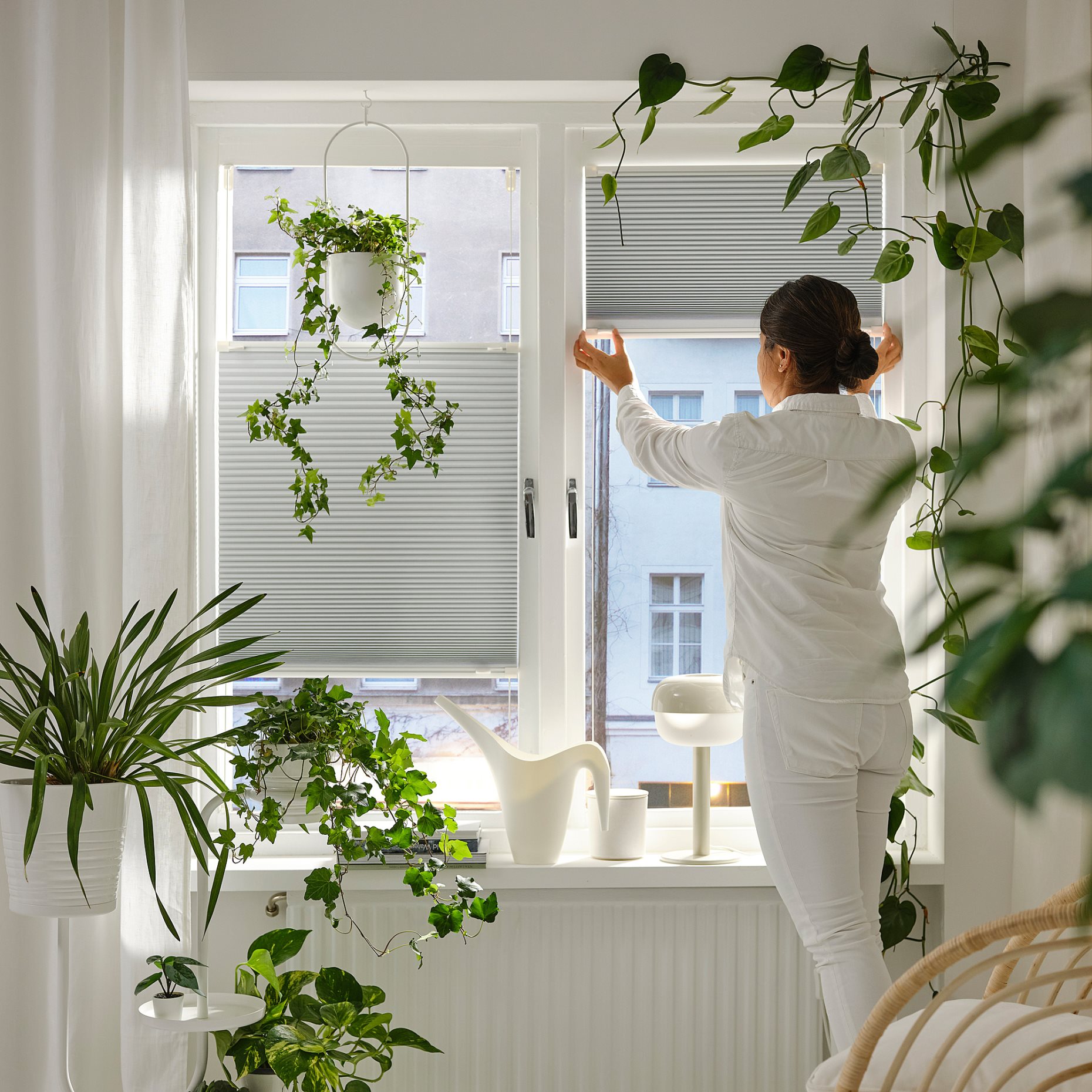 HORNVALLMO, block-out pleated blind, 60x130 cm, 305.416.19