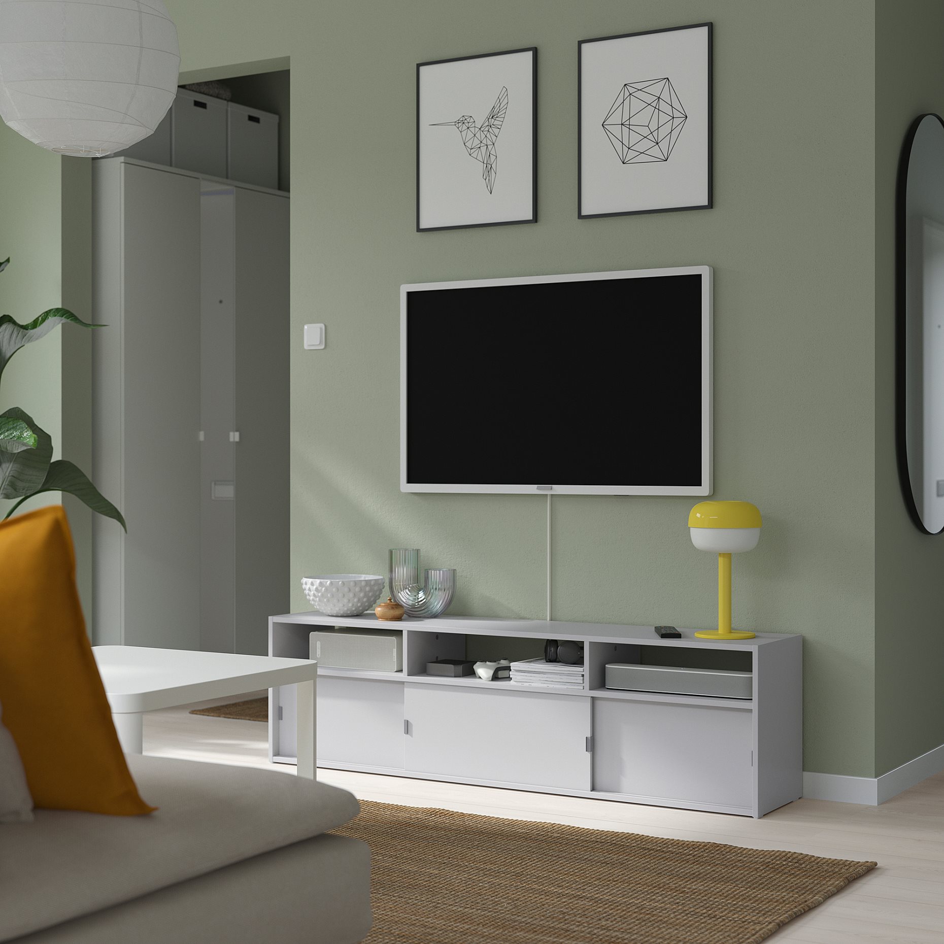 SPIKSMED, TV bench, 155x32x44 cm, 305.655.11