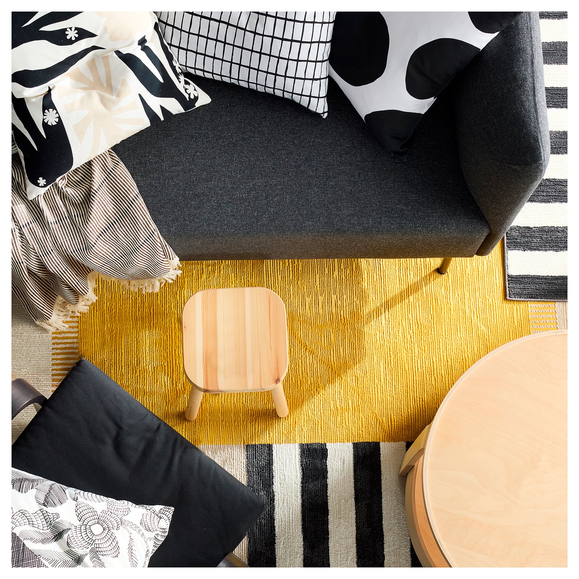 ELSYSTEM, rug low pile, 133x195 cm, 305.809.22