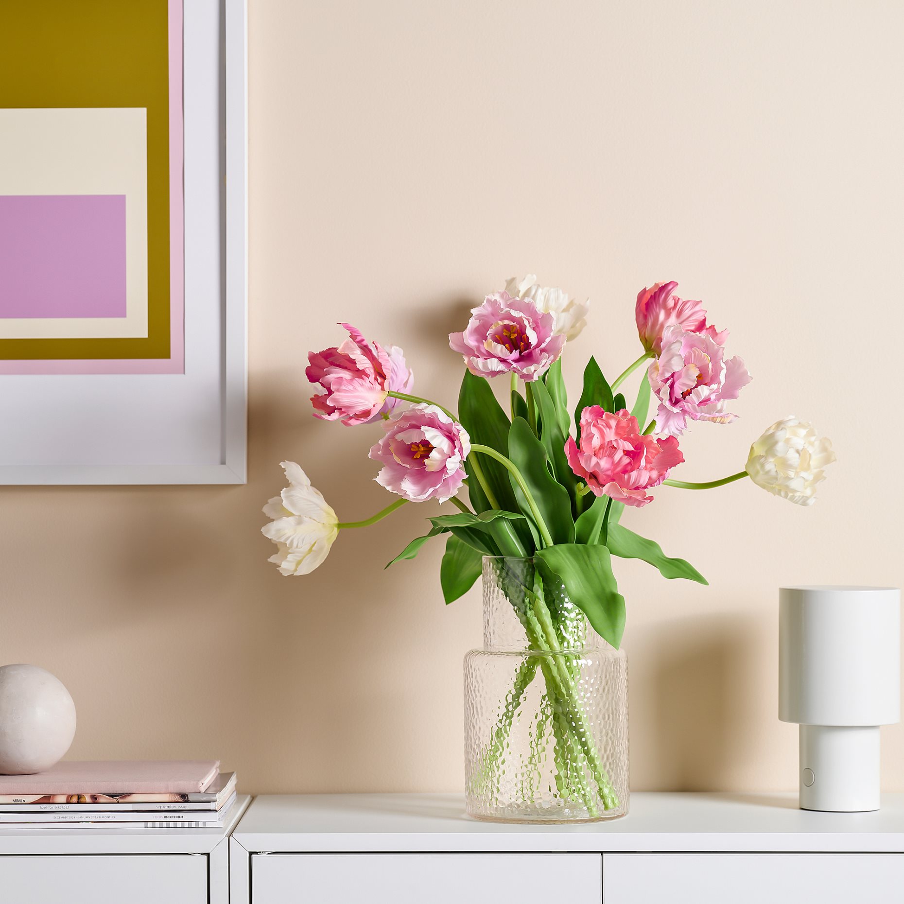 SMYCKA, artificial flower in/outdoor tulip, 50 cm, 306.133.57