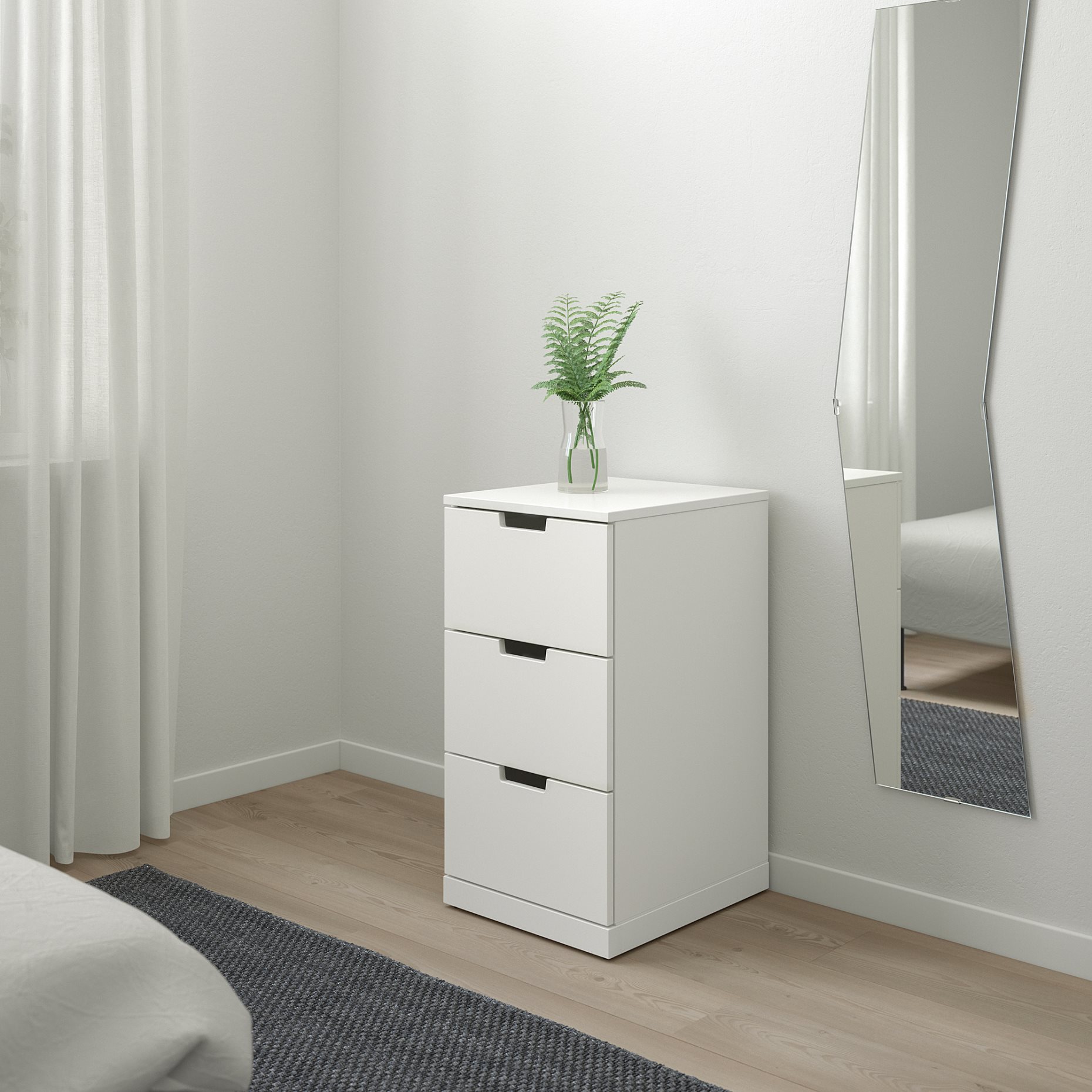 NORDLI, chest of 3 drawers, 40x76 cm, 392.398.35