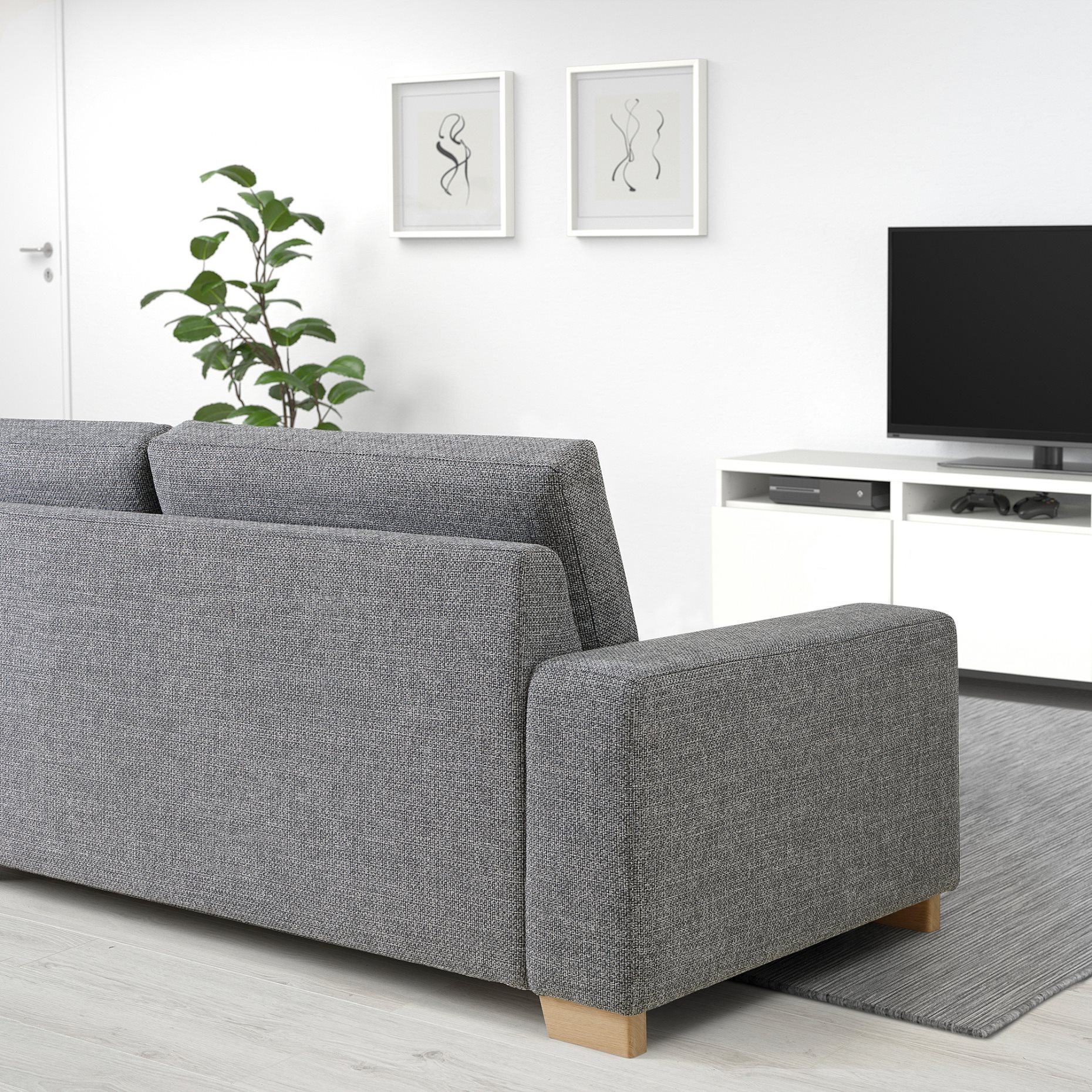 SÖRVALLEN, 3-seat sofa, 393.147.83