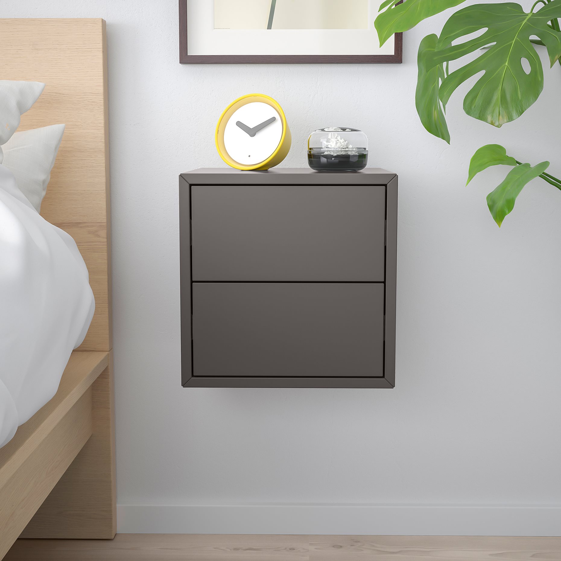 EKET, wall cabinet with 2 drawers, 393.293.84