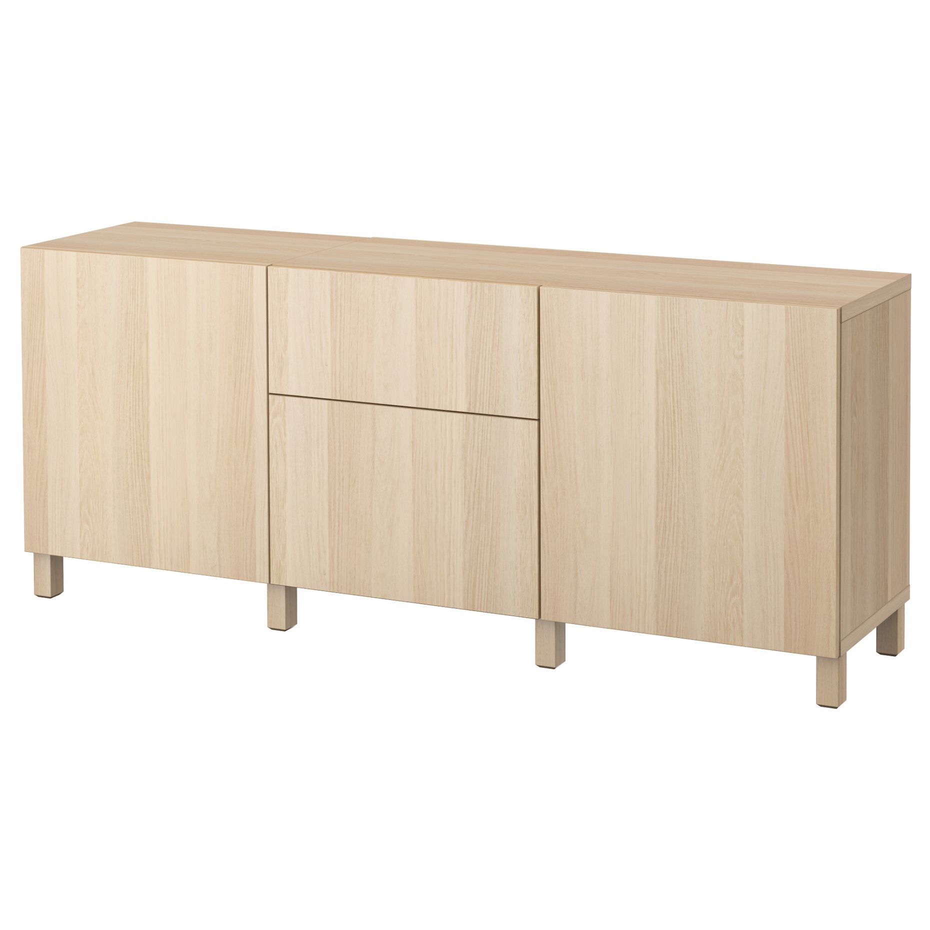 BESTÅ, σύνθεση αποθήκευσης με συρτάρια ανοίγματος με πίεση, 180x42x74 cm, 394.126.89