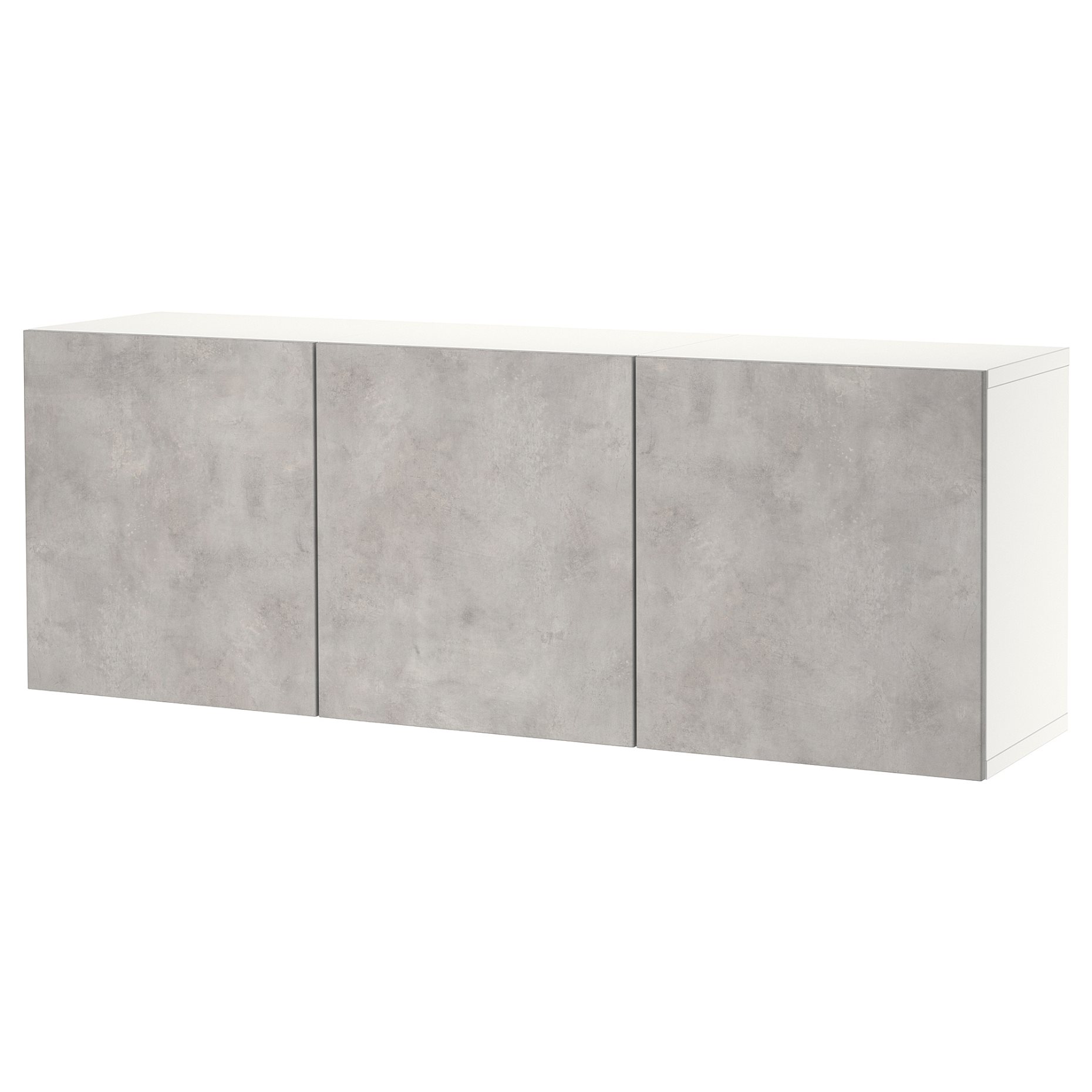 BESTÅ, wall-mounted cabinet combination, 180x42x64 cm, 394.218.01