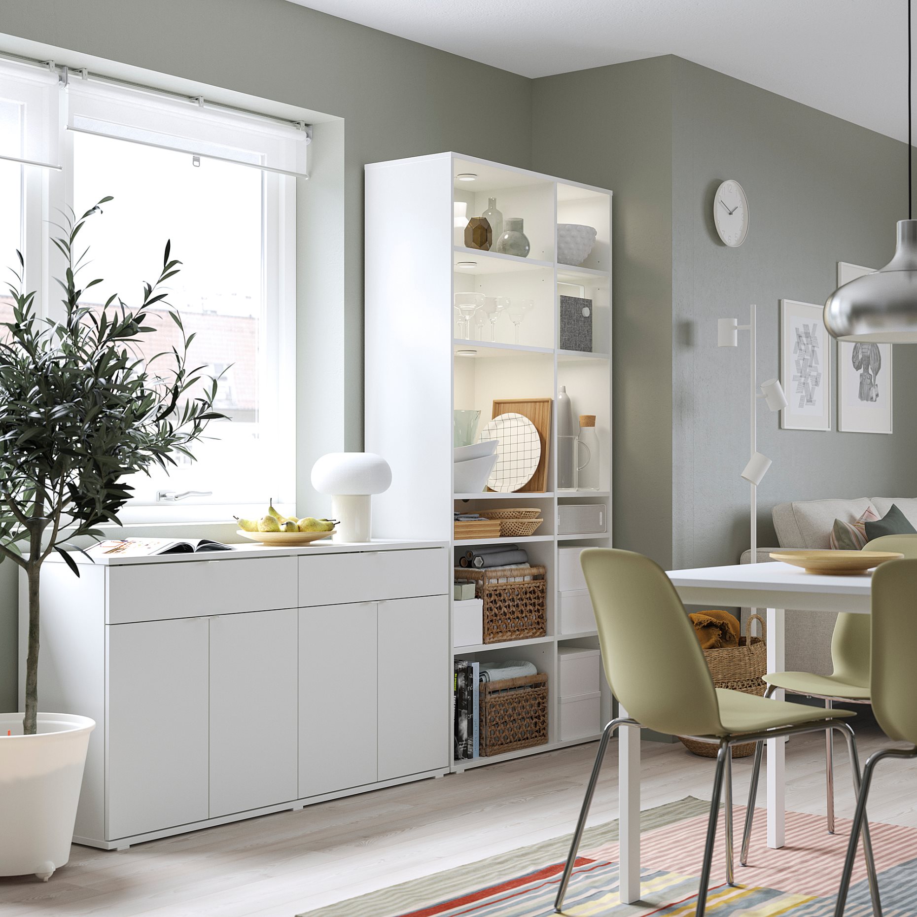 VIHALS, σύνθεση αποθήκευσης, 235x37x200 cm, 394.406.11