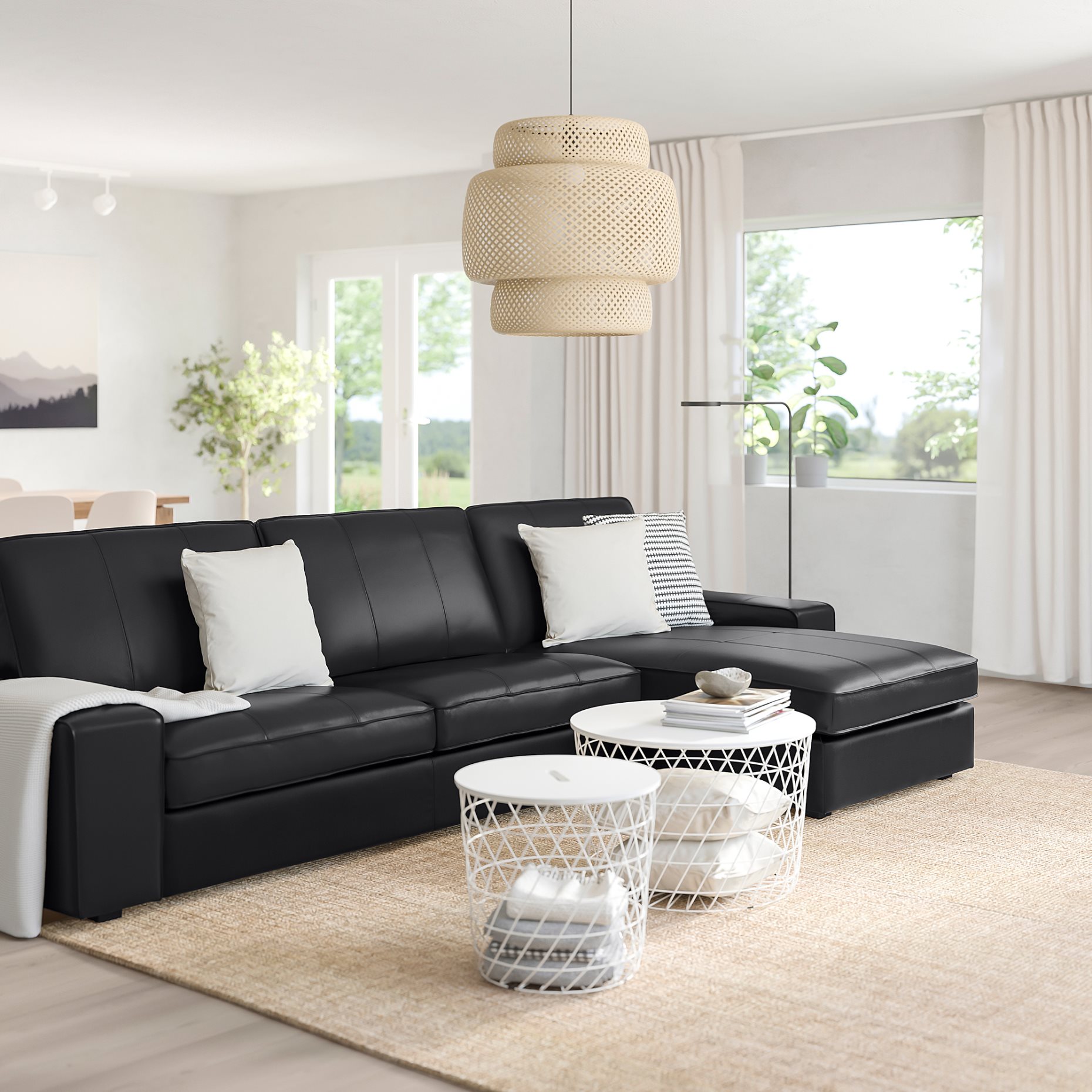 KIVIK, 4-seat sofa with chaise longue, 394.431.91