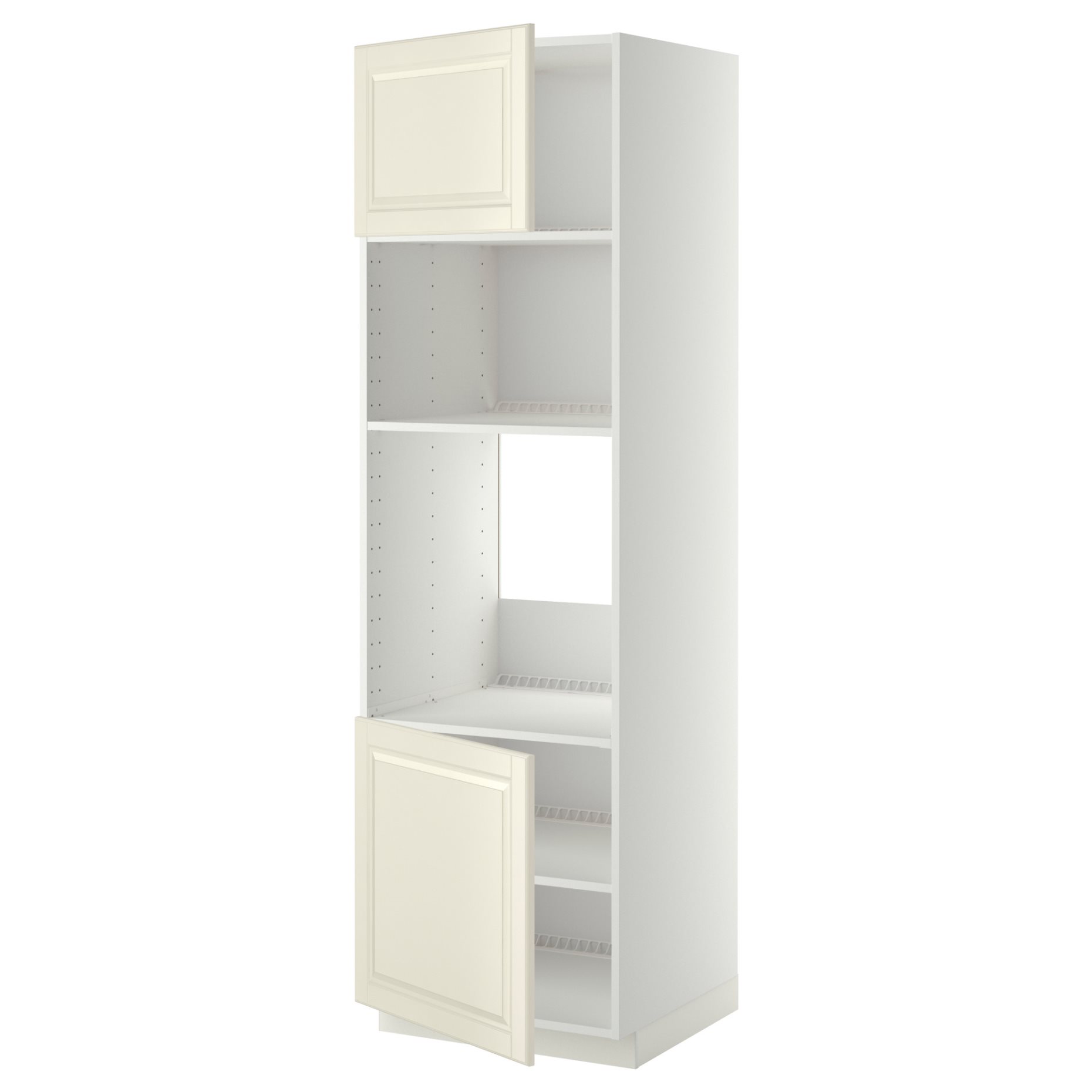 METOD, high cabinet for oven/microwave with 2 doors/shelves, 60x60x200 cm, 394.619.05