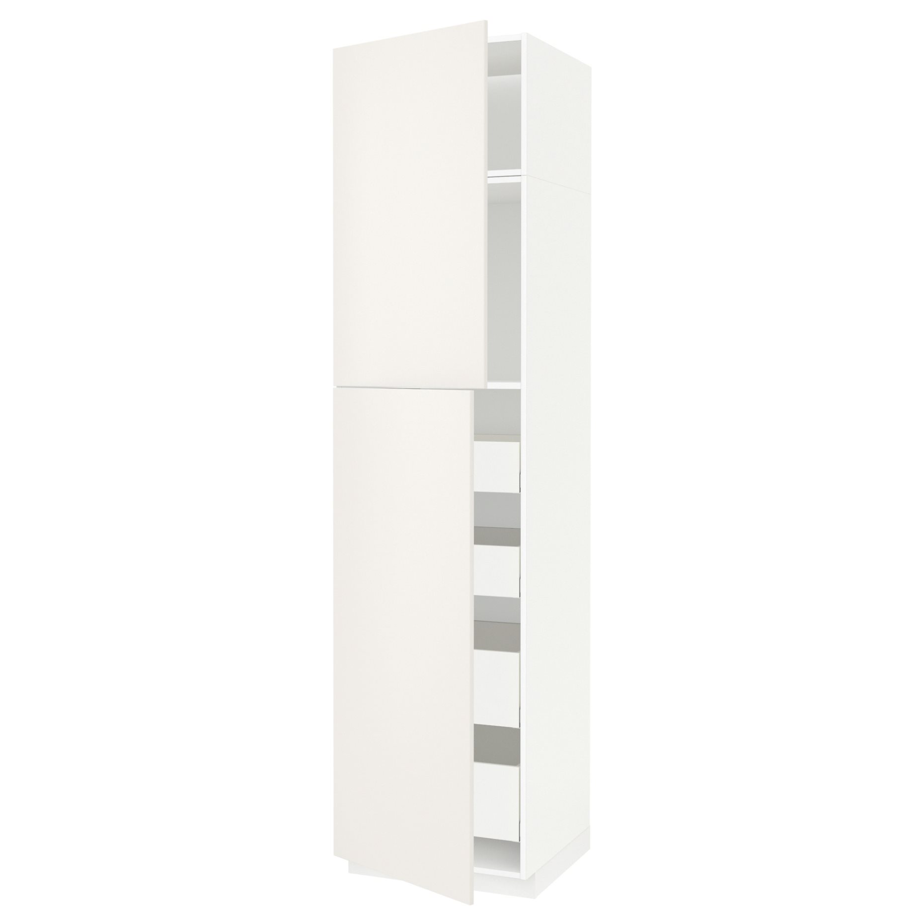 METOD, high cabinet with 2 doors/4 drawers, 60x60x240 cm, 394.691.43