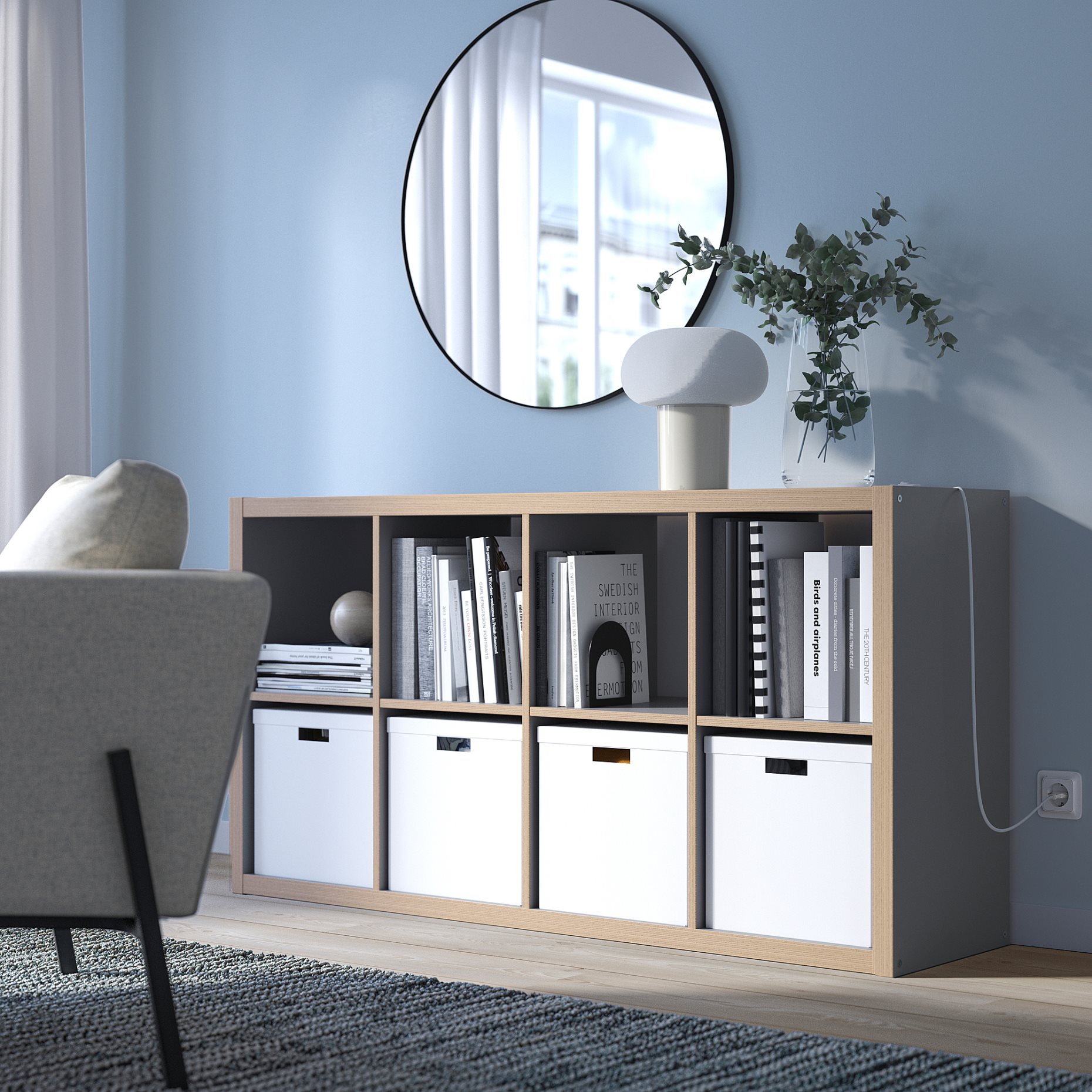 KALLAX, shelving unit, 77x147 cm, 403.469.24