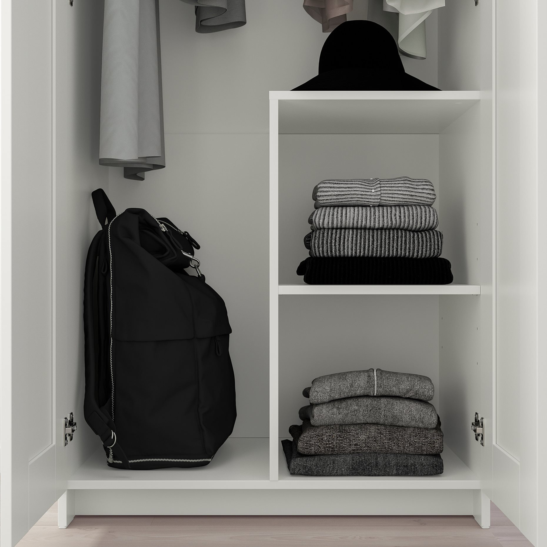 BRIMNES, wardrobe with 2 doors, 404.004.78