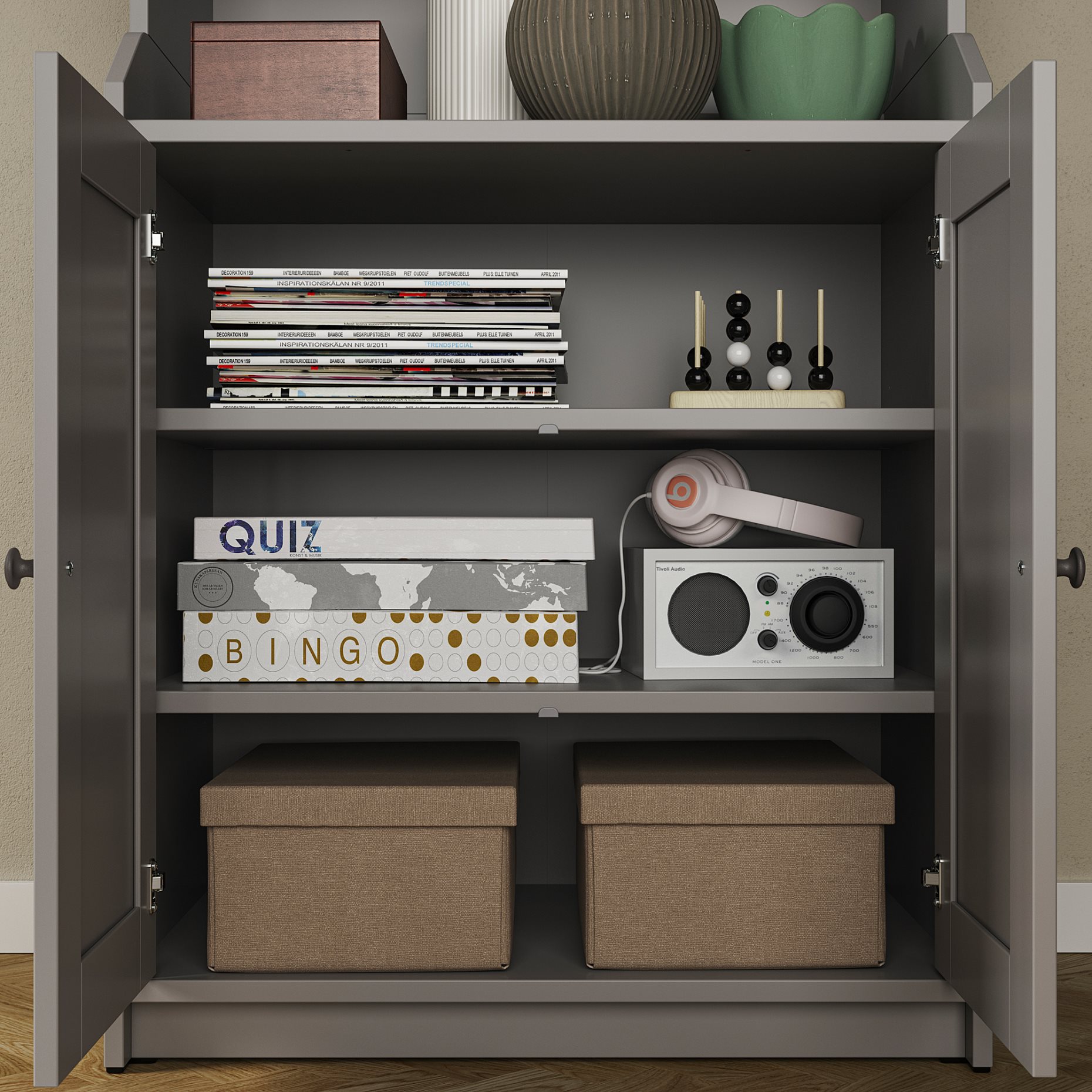 HAUGA, cabinet with 2 doors, 70x116 cm, 404.150.50