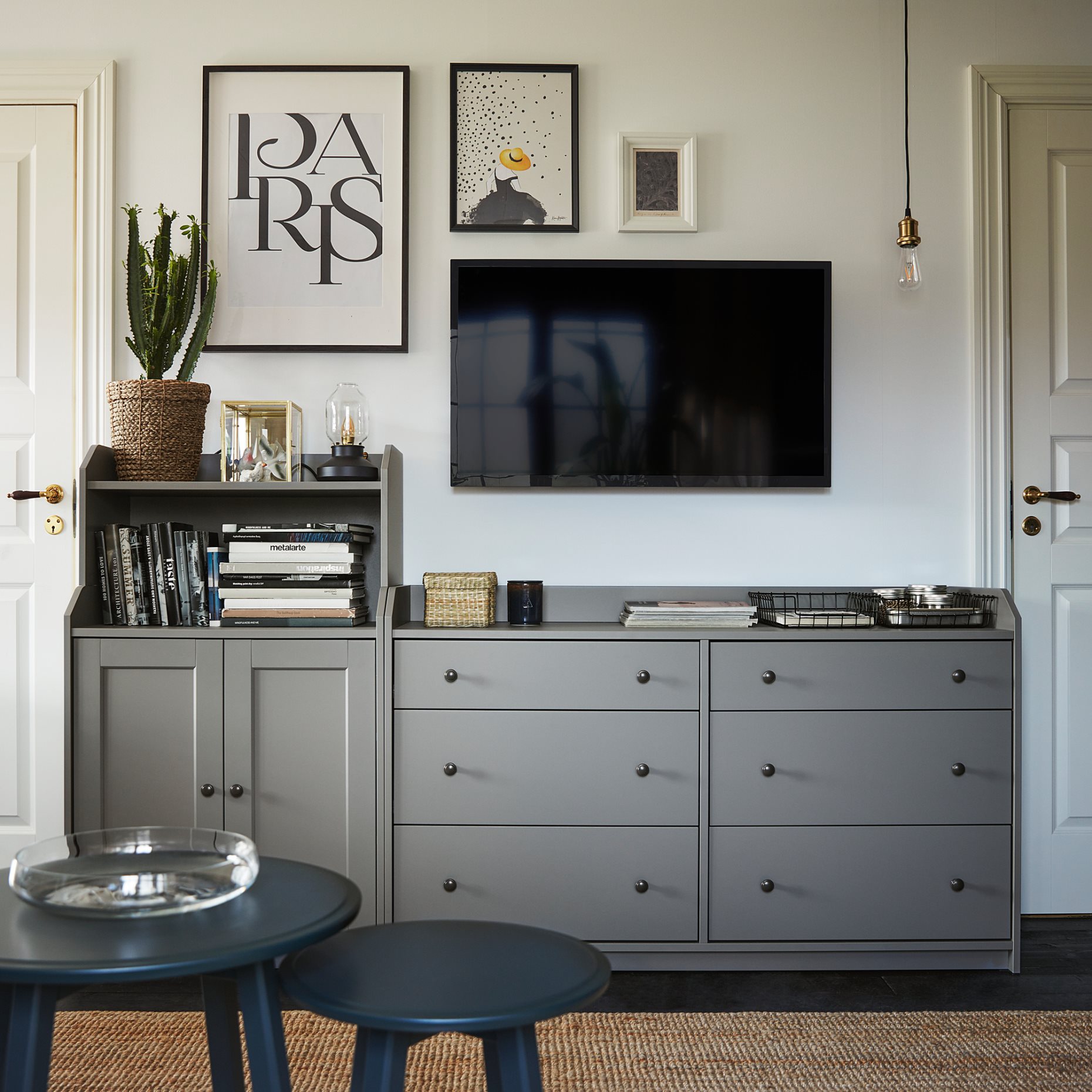 HAUGA, cabinet with 2 doors, 70x116 cm, 404.150.50