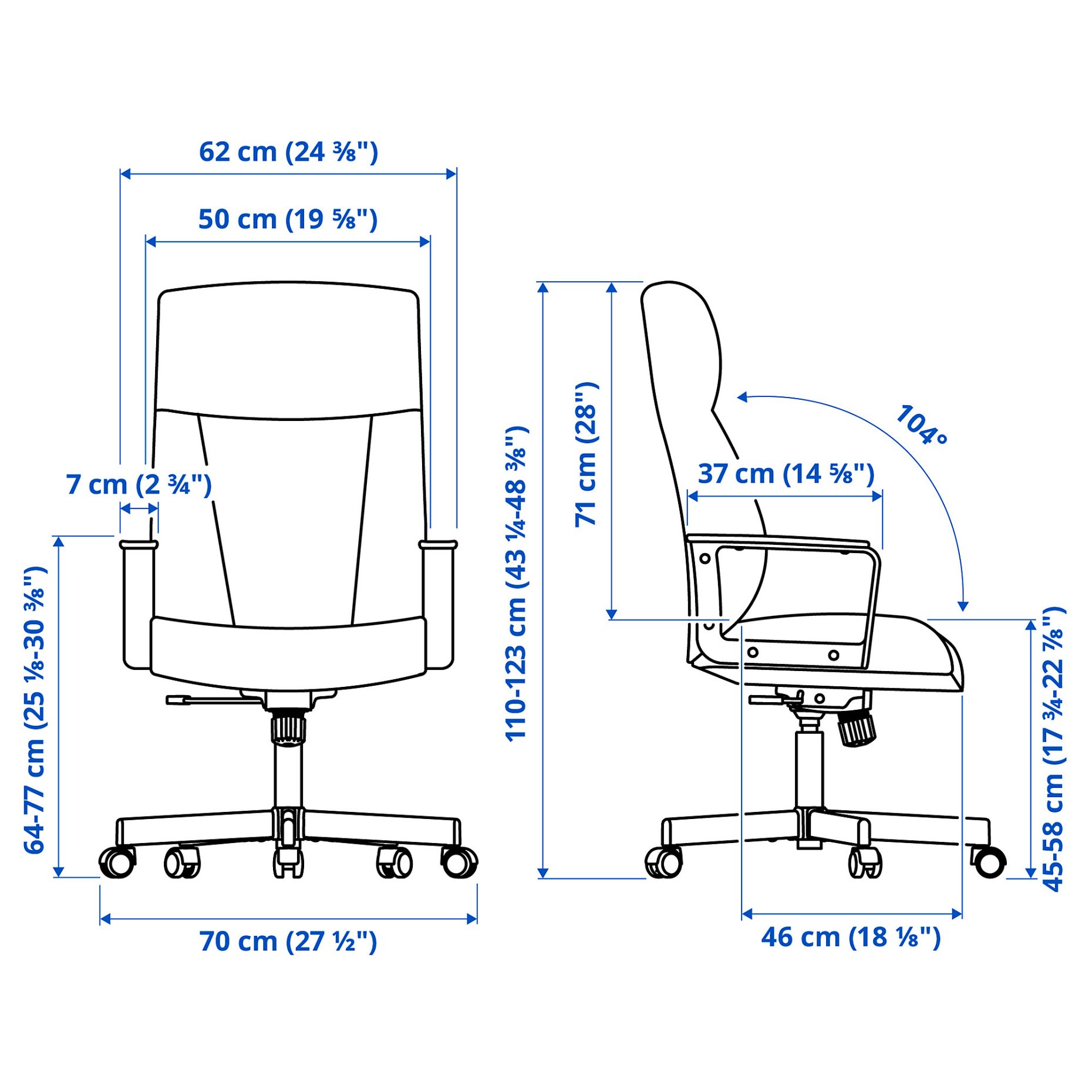 MILLBERGET, swivel chair, 404.894.04