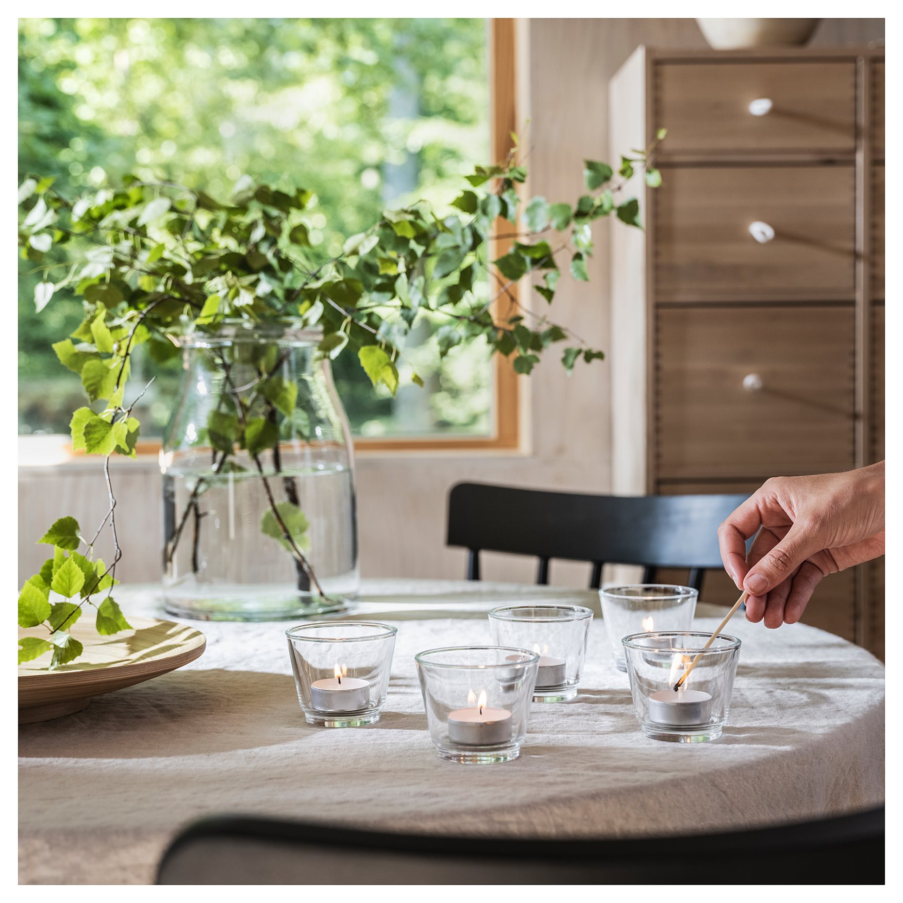 ADLAD, scented tealight/Scandinavian Woods/30 pack, 3.5 hr, 405.021.70