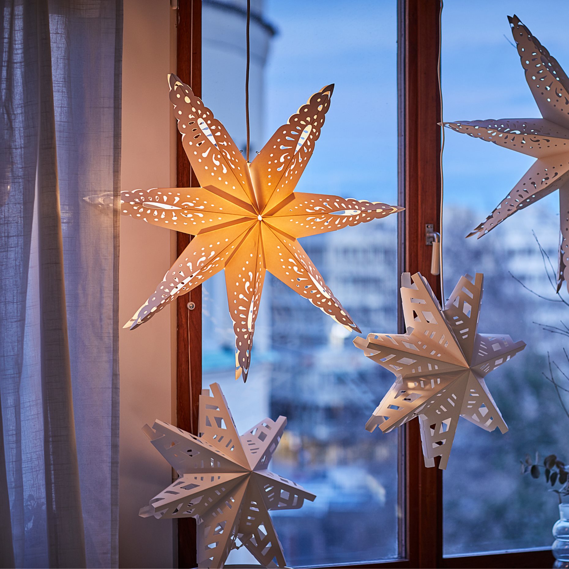 STRÅLA, lamp shade/snowflake, 70 cm, 405.038.53